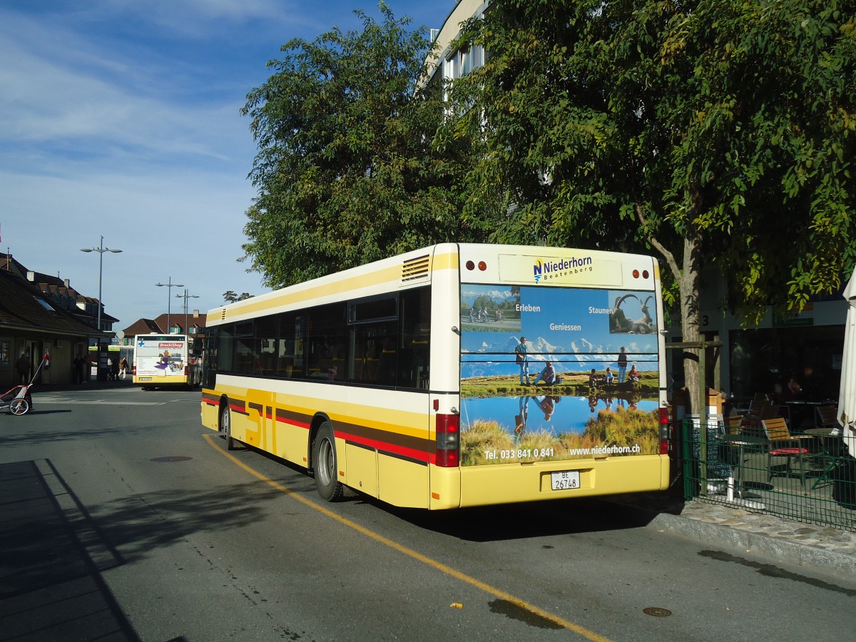 (136'665) - STI Thun - Nr. 11/BE 26'748 - MAN (ex TSG Blumenstein Nr. 2) am 29. Oktober 2011 bei der Schifflndte Thun