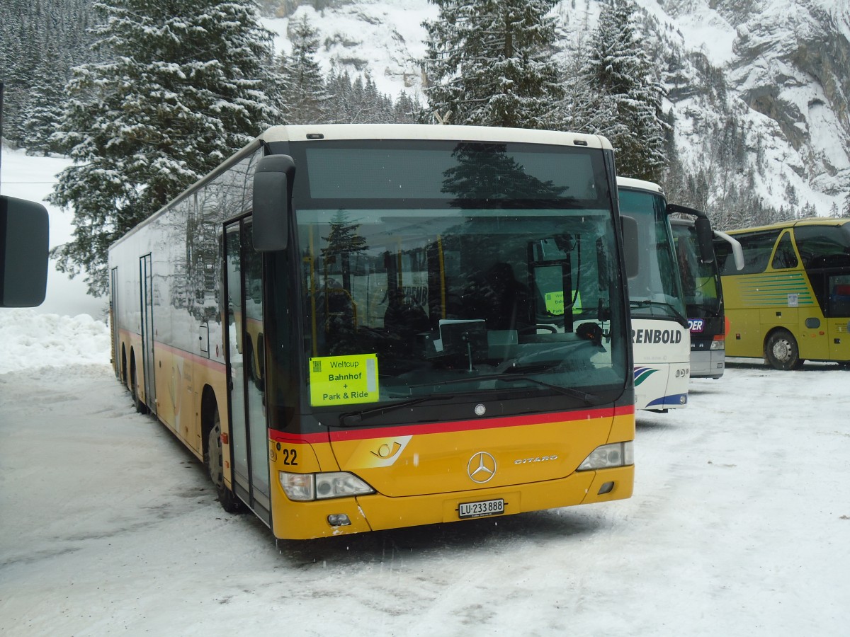 (137'470) - Bucheli, Kriens - Nr. 23/LU 233'888 - Mercedes am 7. Januar 2012 in Adelboden, Unter dem Birg