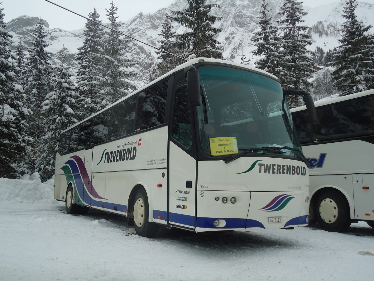 (137'476) - Twerenbold, Baden - Nr. 45/AG 7123 - Bova am 7. Januar 2012 in Adelboden, Unter dem Birg