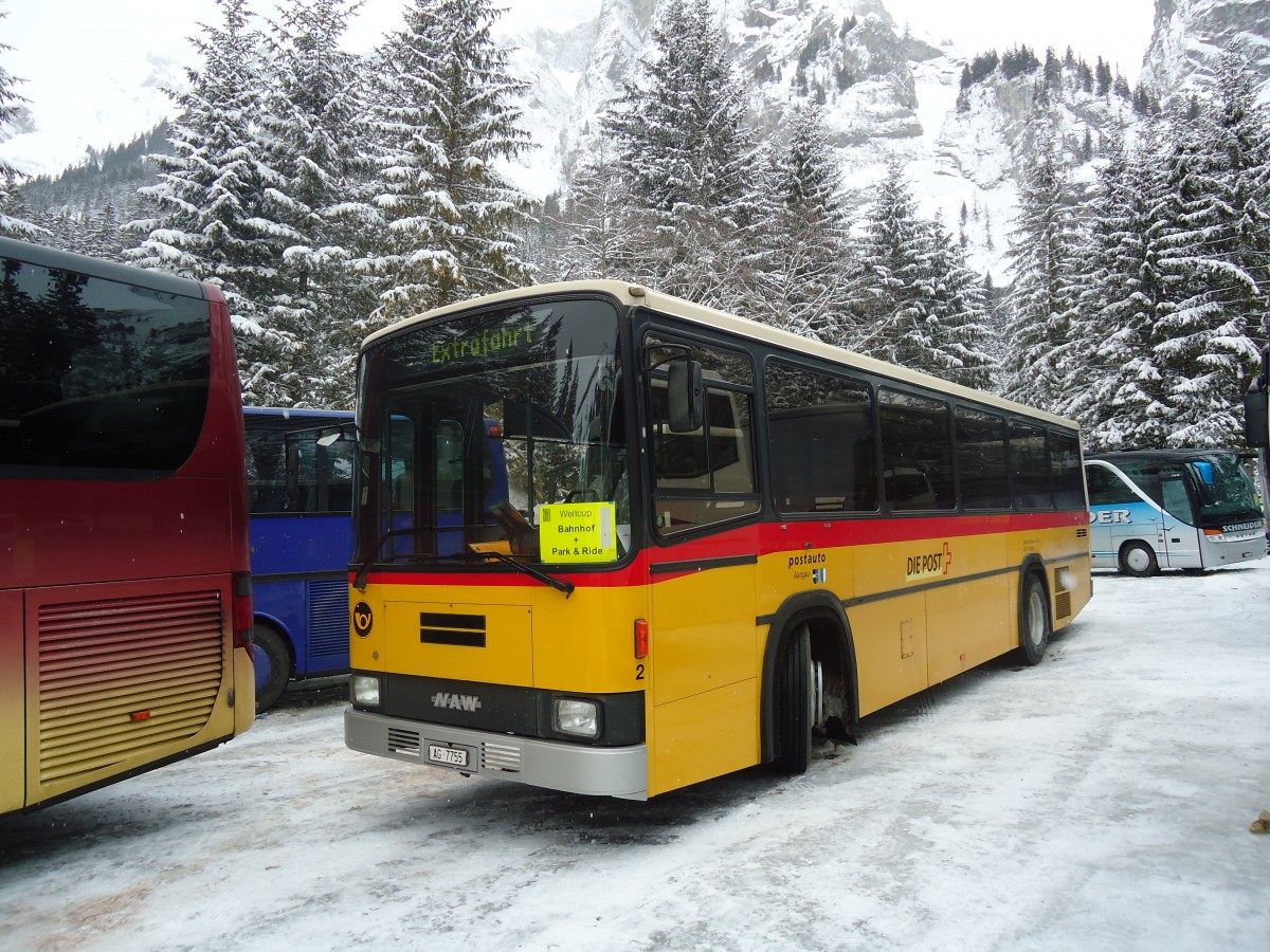 (137'489) - Tschannen, Zofingen - Nr. 2/AG 7755 - NAW/Lauber am 7. Januar 2012 in Adelboden, Unter dem Birg