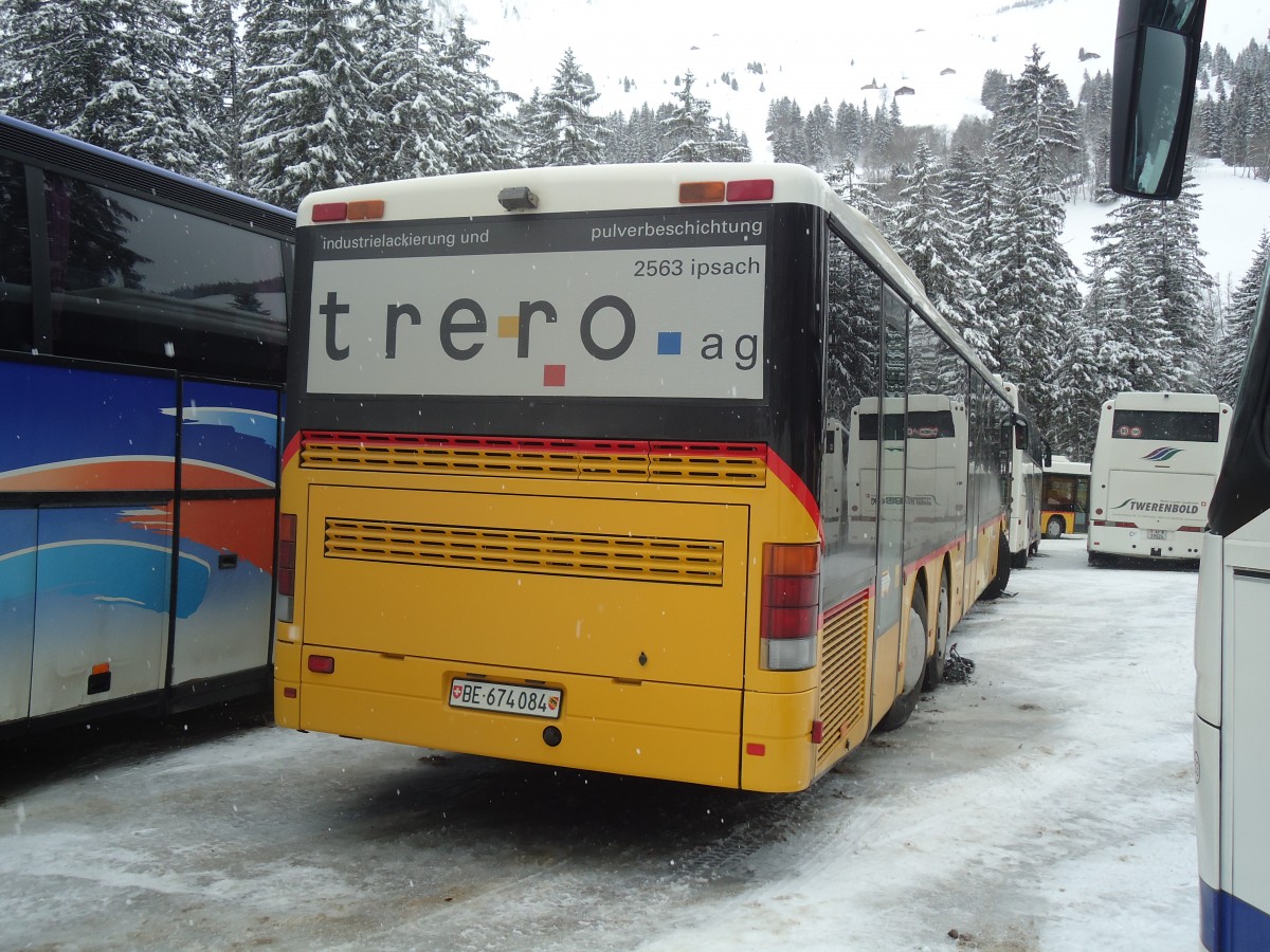 (137'501) - AVA Aarberg - Nr. 11/BE 674'084 - Setra (ex Nr. 3) am 7. Januar 2012 in Adelboden, Unter dem Birg