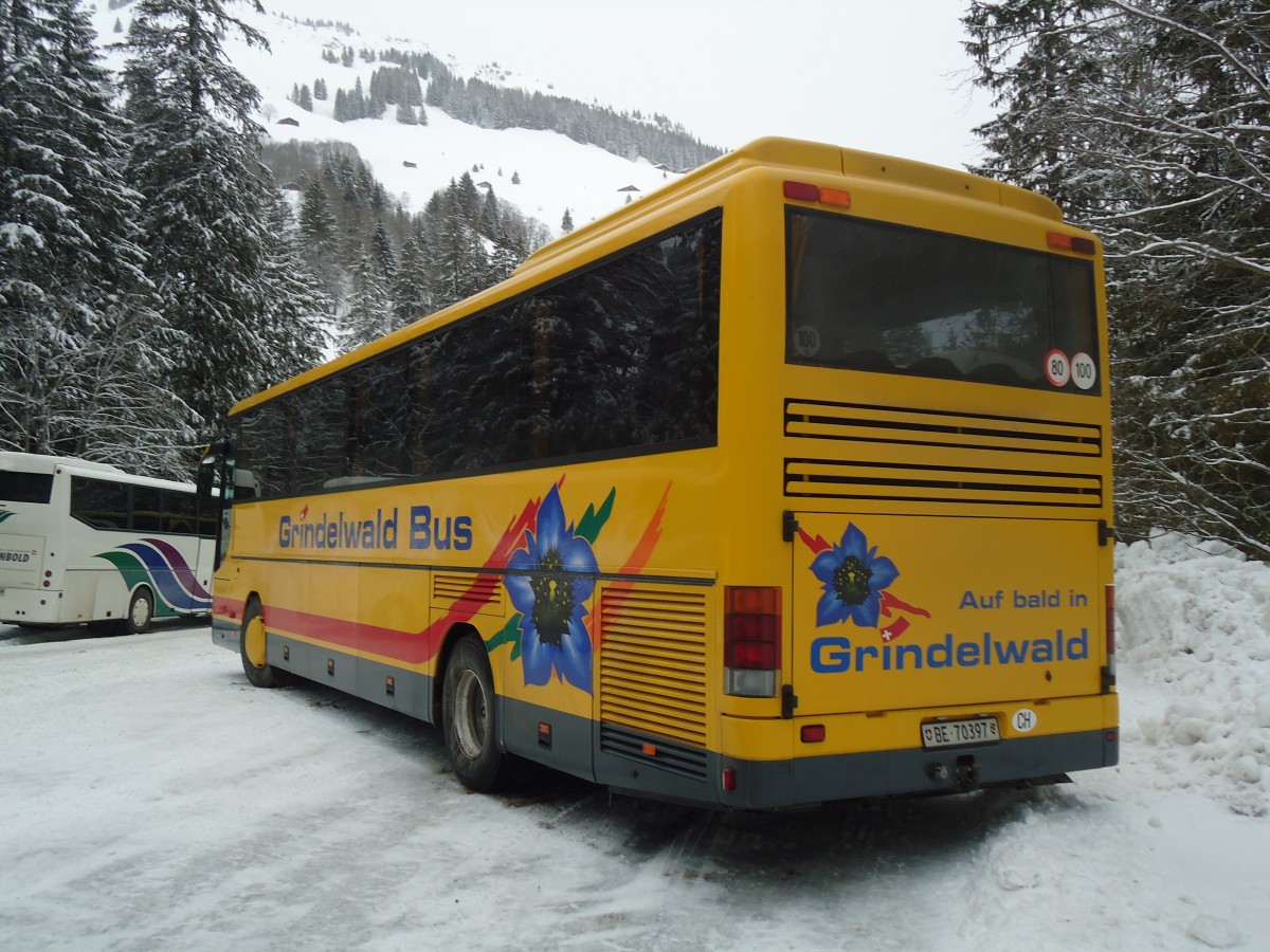 (137'520) - AVG Grindelwald - Nr. 23/BE 70'397 - Setra am 7. Januar 2012 in Adelboden, Unter dem Birg