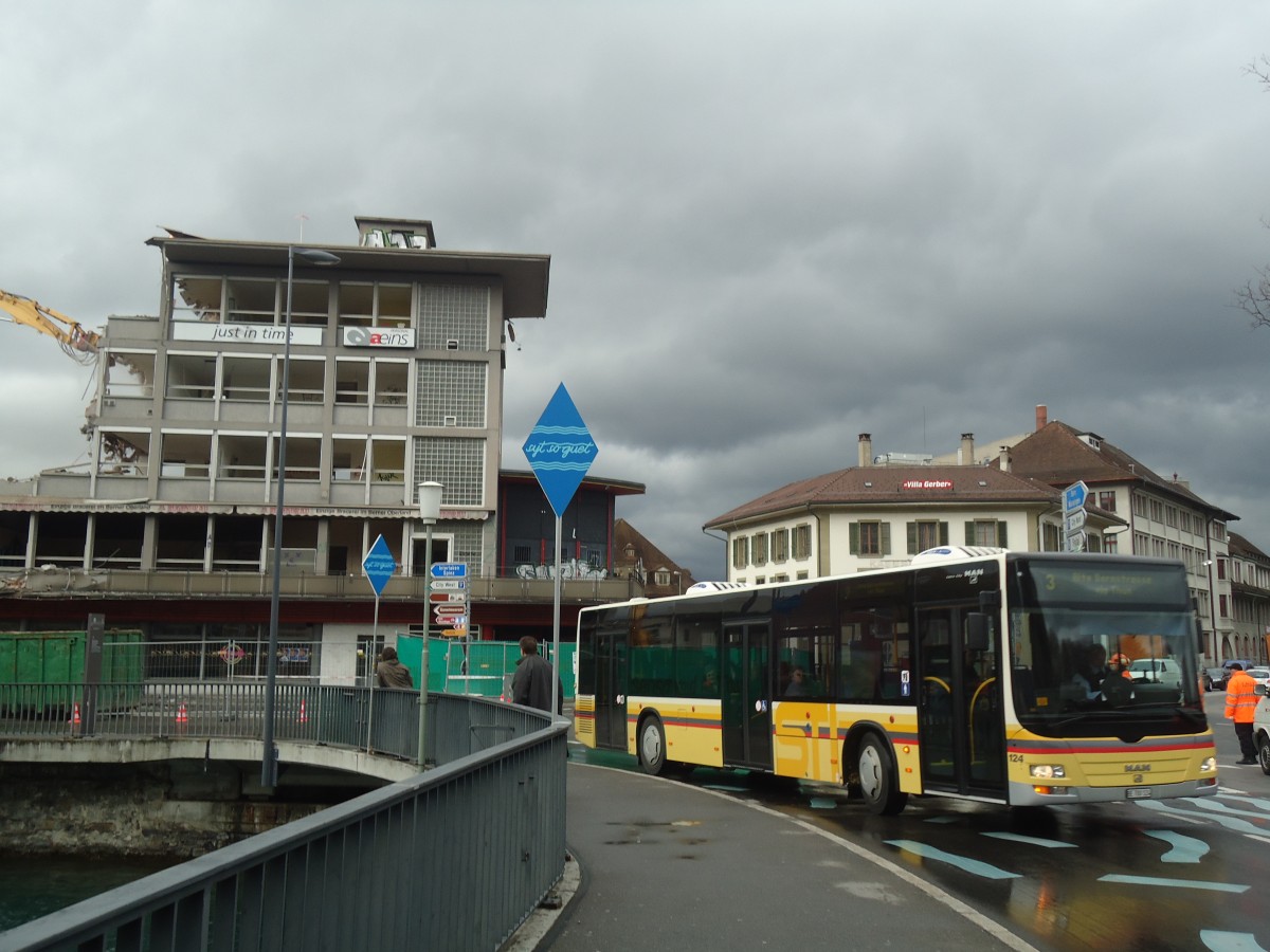 (138'551) - STI Thun - Nr. 124/BE 700'124 - MAN am 16. April 2012 in Thun, Guisanplatz