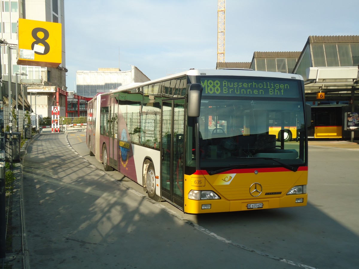 (138'981) - PostAuto Bern - Nr. 635/BE 615'605 - Mercedes (ex P 27'009) am 20. Mai 2012 in Bern, Postautostation