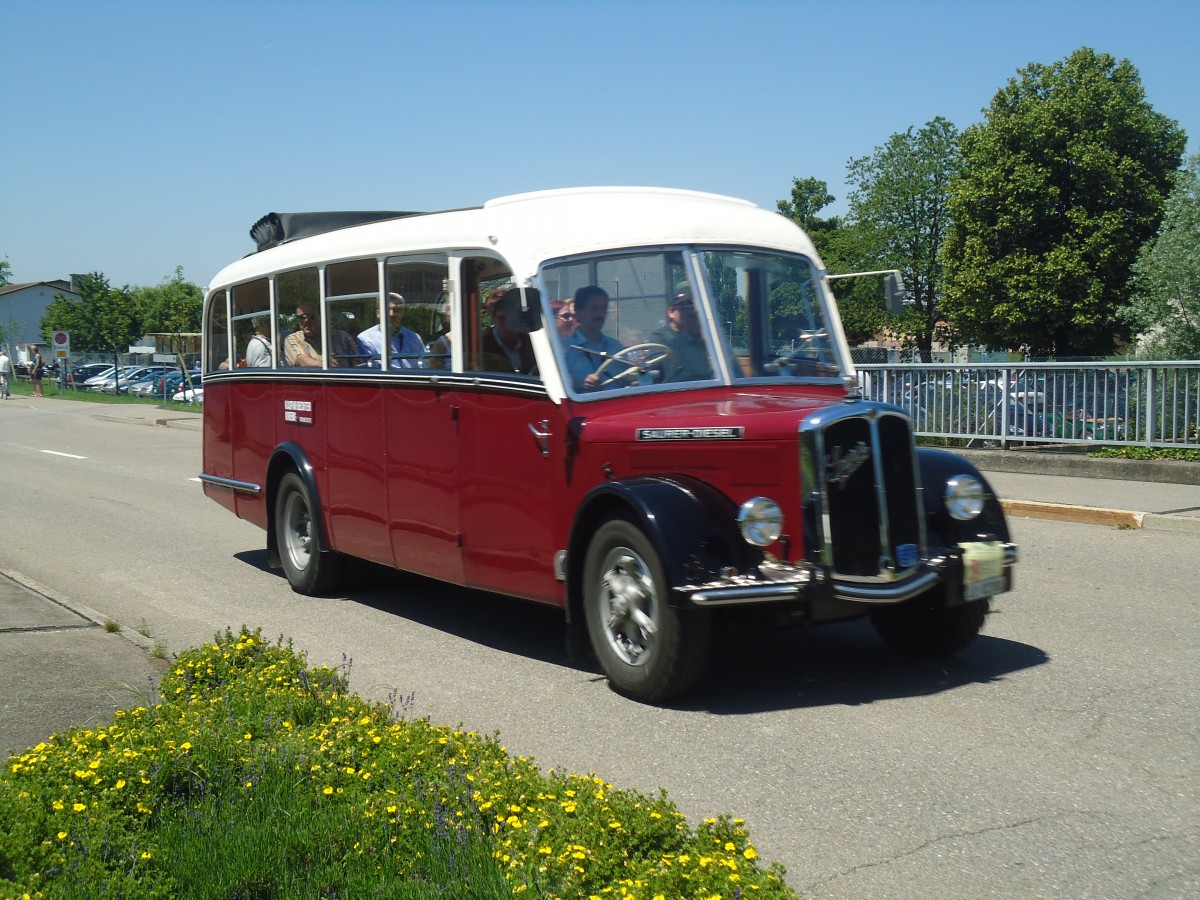 (139'715) - Bechter, Kriens - LU 82'380 - Saurer/Krapf (ex Mnch, D-Marienberg; ex Spirig, Widnau; ex RhV Altsttten Nr. 33; ex Thr, Eichberg) am 16. Juni 2012 in Hinwil, AMP