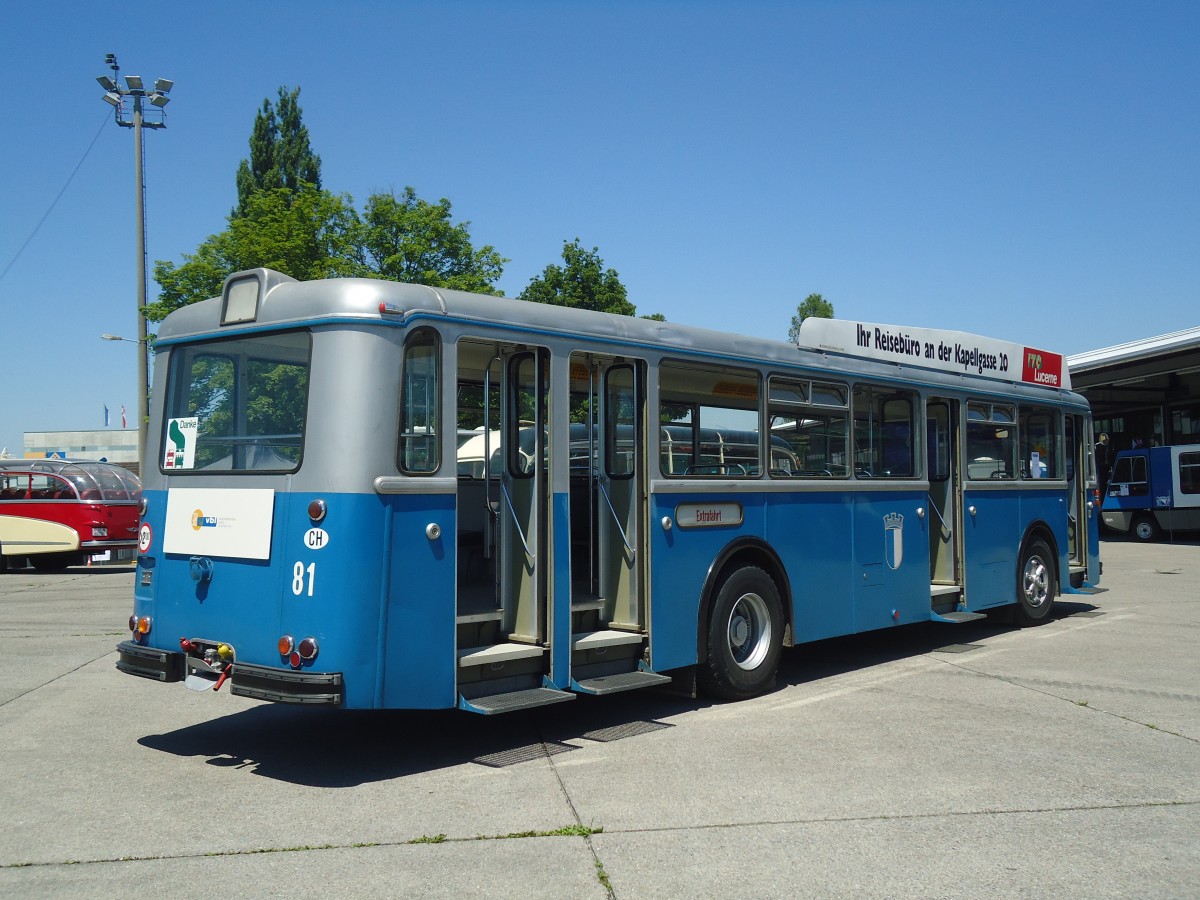 (139'794) - VBL Luzern - Nr. 81 - FBW/Hess am 16. Juni 2012 in Hinwil, AMP