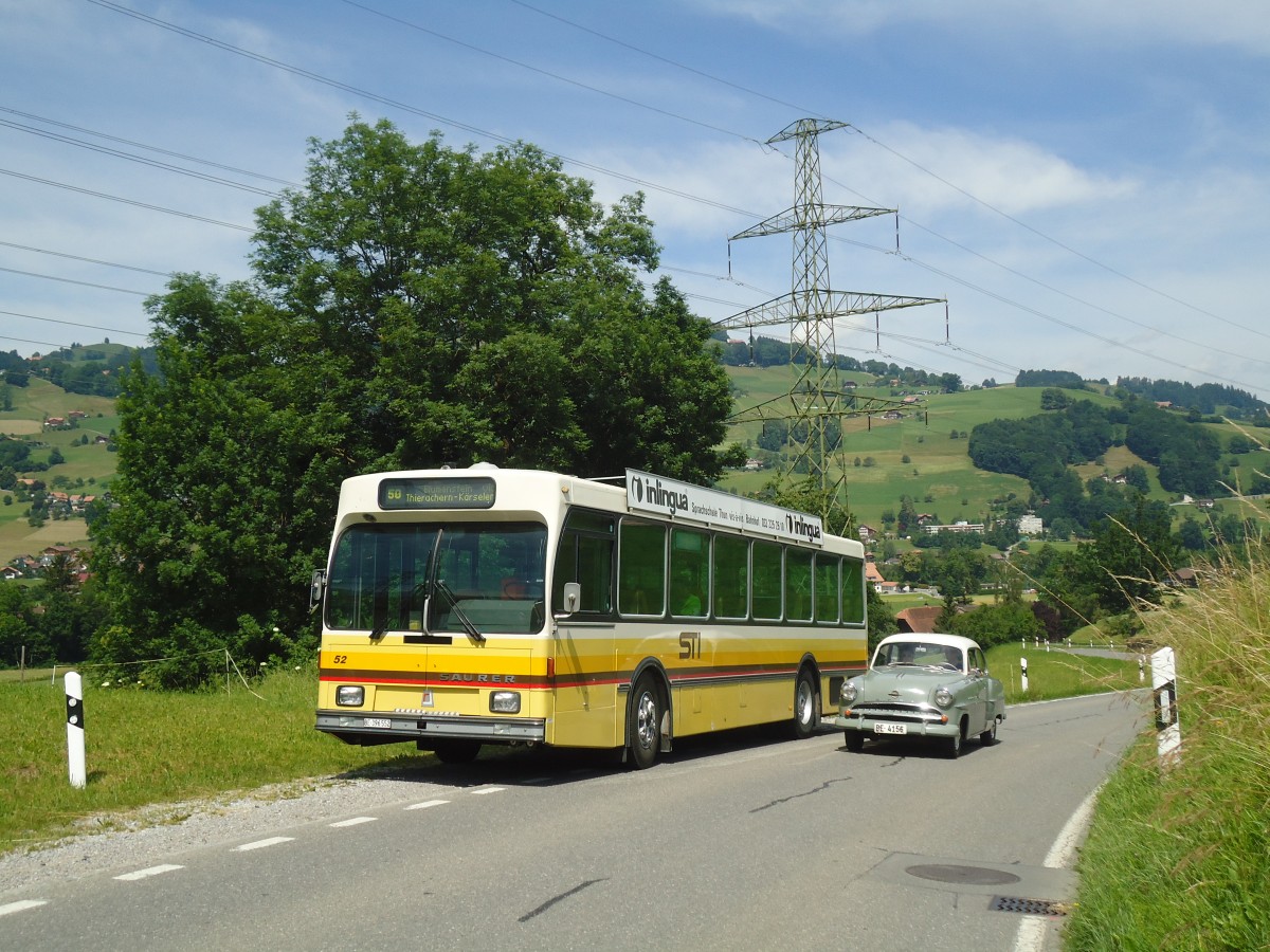 (140'034) - STI Thun - Nr. 52/BE 396'552 - Saurer/R&J am 24. Juni 2012 bei Forst