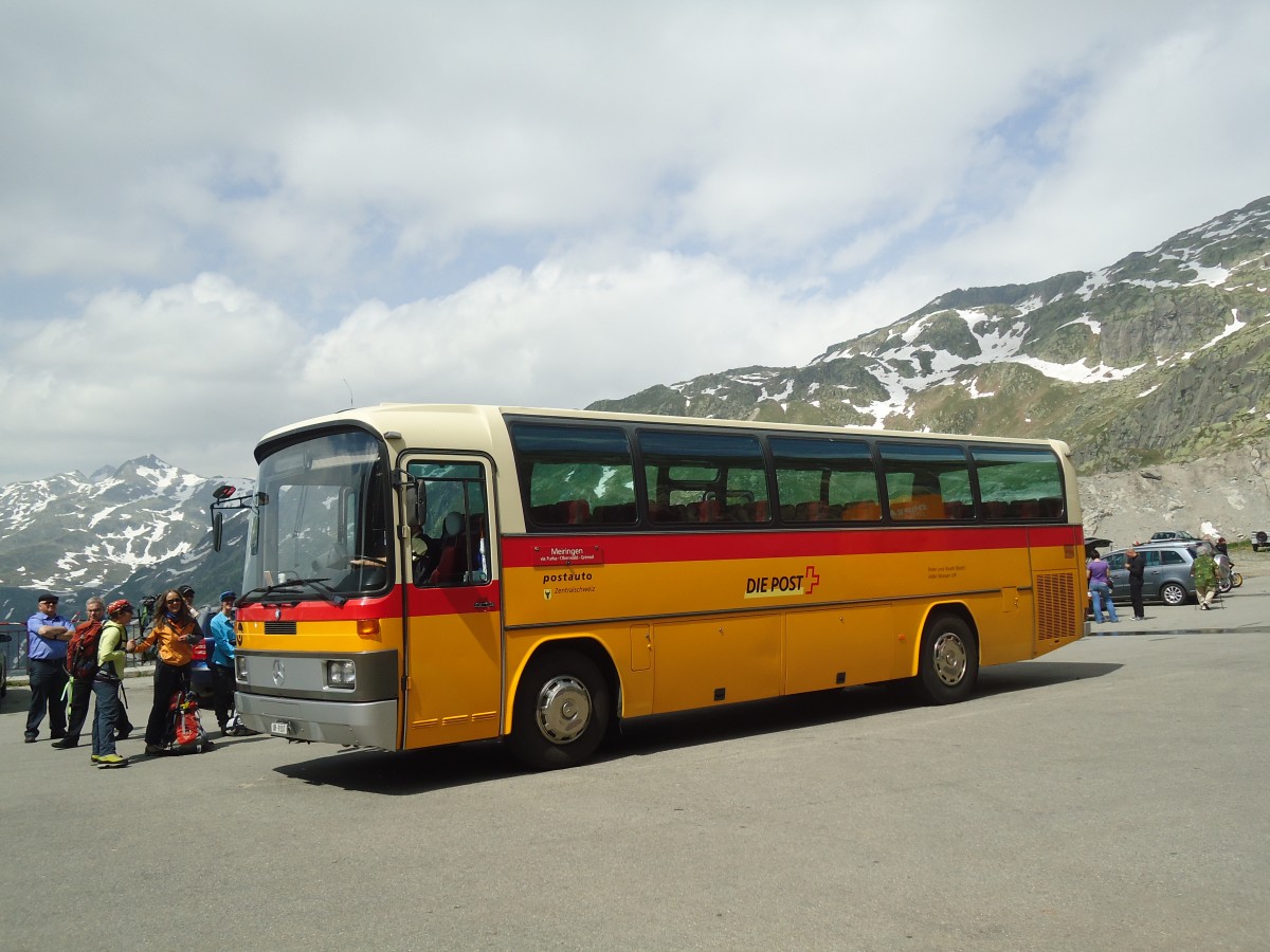 (140'267) - Mattli, Wassen - UR 9107 - Mercedes am 1. Juli 2012 in Furka, Belvedere