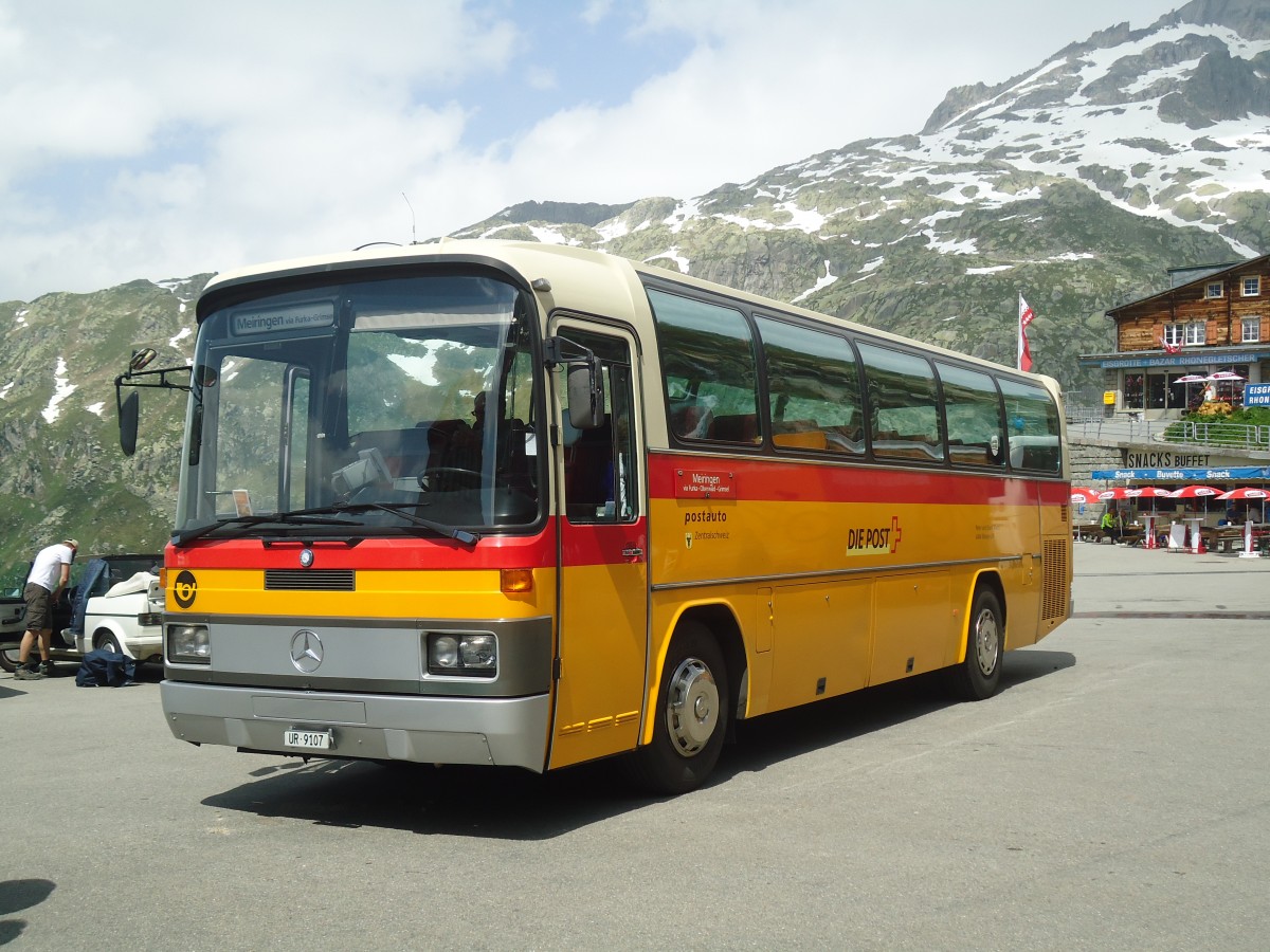 (140'272) - Mattli, Wassen - UR 9107 - Mercedes am 1. Juli 2012 in Furka, Belvedere