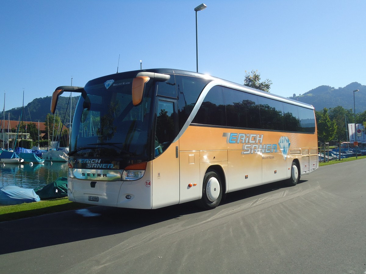 (140'973) - Saner, Laufen - Nr. 14/SO 62'088 - Setra am 1. August 2012 in Thun, Strandbad