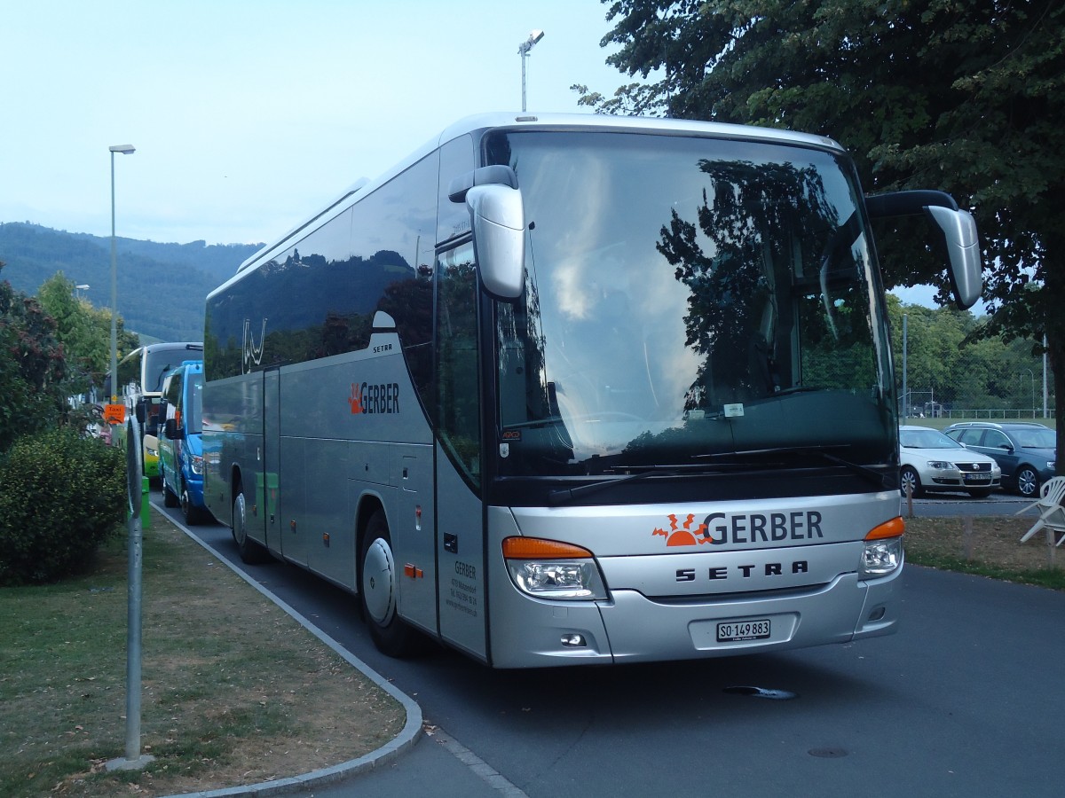 (141'046) - Gerber, Matzendorf - SO 149'883 - Setra am 4. August 2012 in Thun, Strandbad