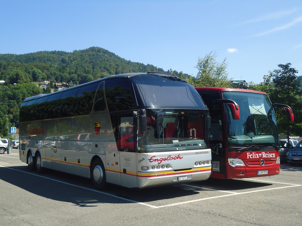 (141'059) - Engeloch, Riggisberg - BE 55'712 - Neoplan am 8. August 2012 in Thun, Seestrasse