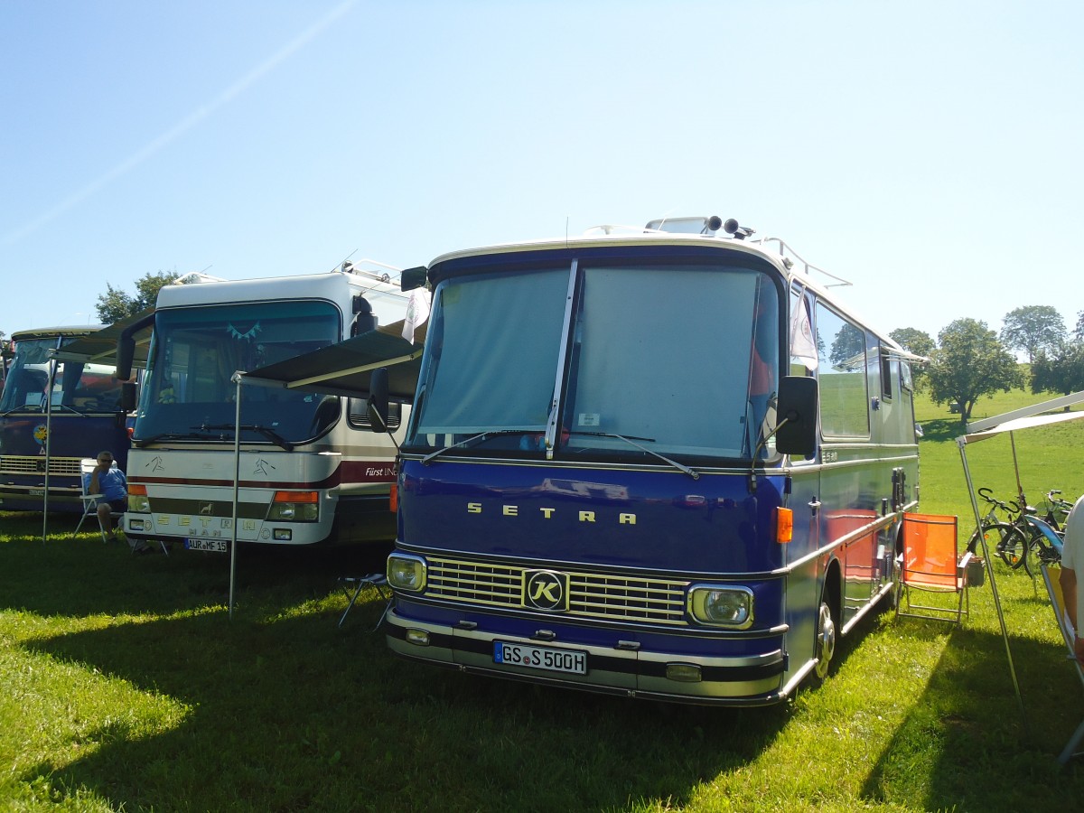 (141'208) - Aus Deutschland: Schulz, Goslar - GS-S 500H - Setra am 18. August 2012 in Affeltrangen, Kreuzegg