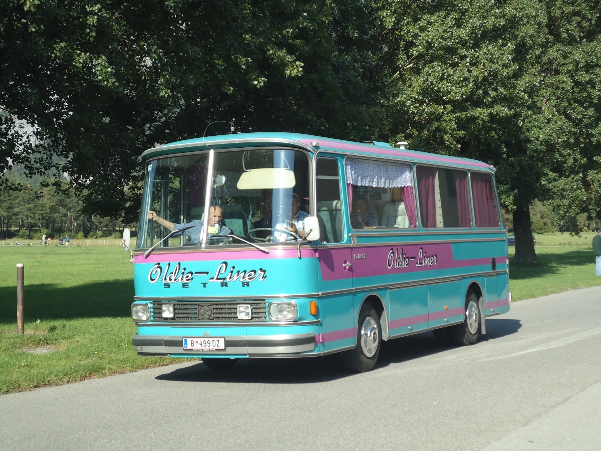 (141'723) - Aus Oesterreich: Wstner, Bezau - B 499 DZ - Setra am 15. September 2012 in Chur, Waffenplatz