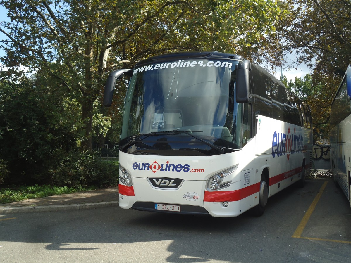 (141'791) - Aus Belgien: Eurolines - 1-DEJ-211 - VDL am 15. September 2012 in Zrich, Sihlquai