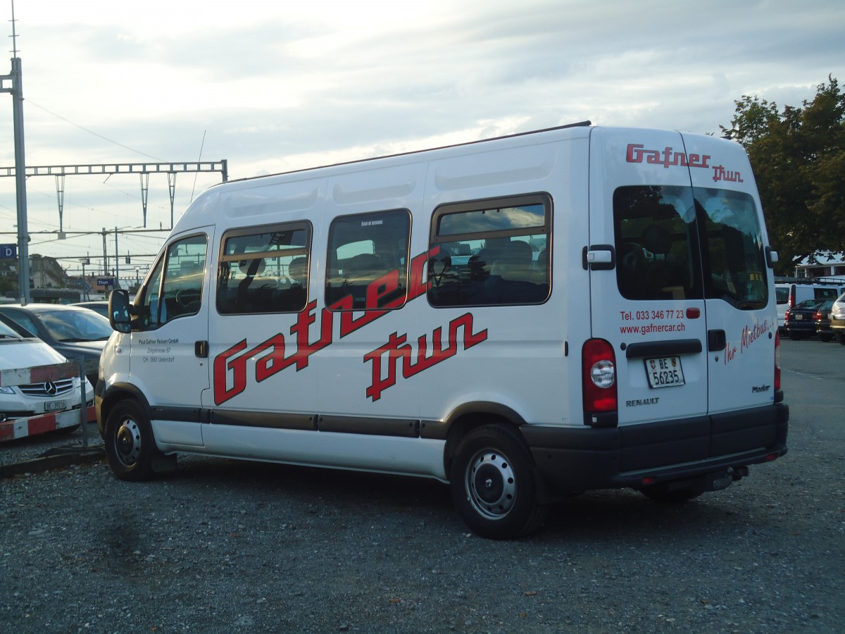 (141'809) - Gafner, Thun - Nr. 17/BE 56'235 - Renault am 21. September 2012 in Thun, Rosenau