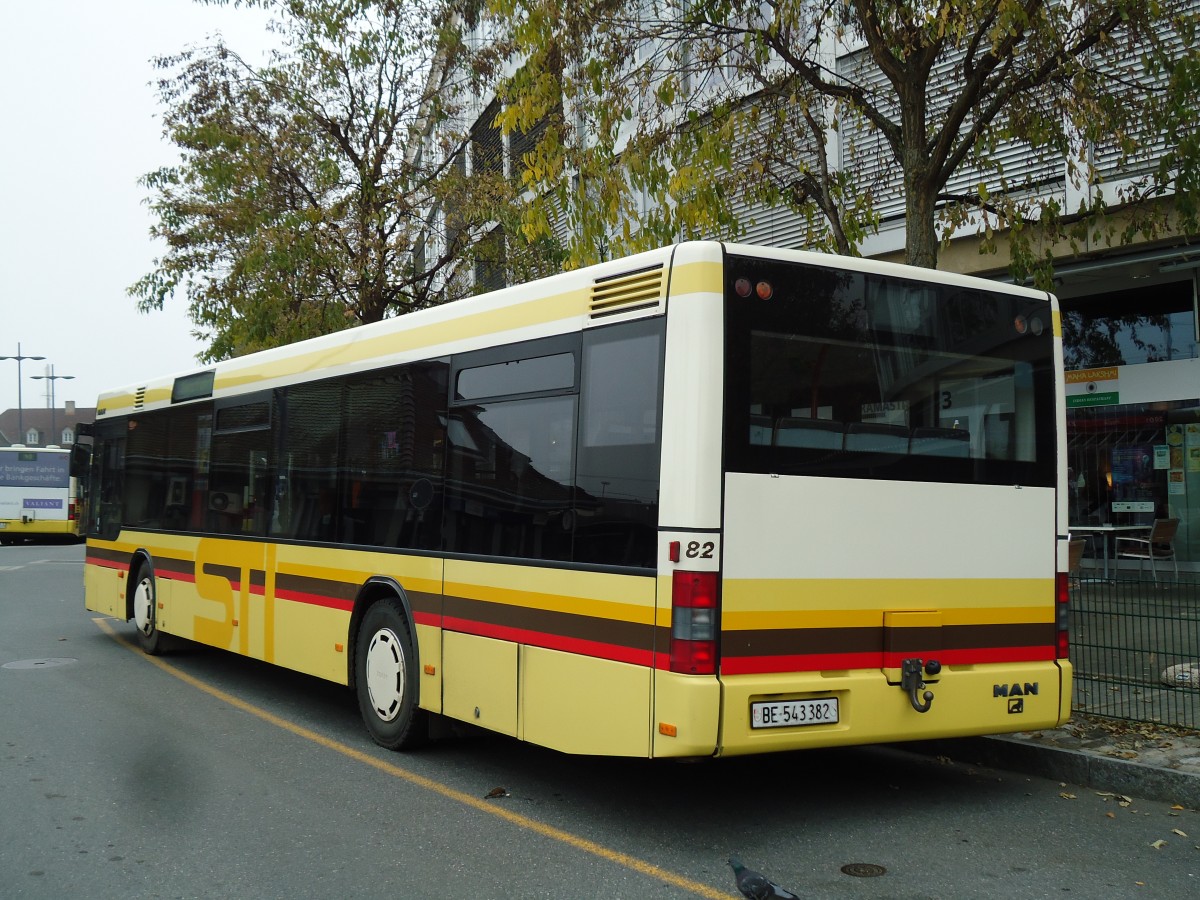 (142'222) - STI Thun - Nr. 82/BE 543'382 - MAN am 19. November 2012 bei der Schifflndte Thun