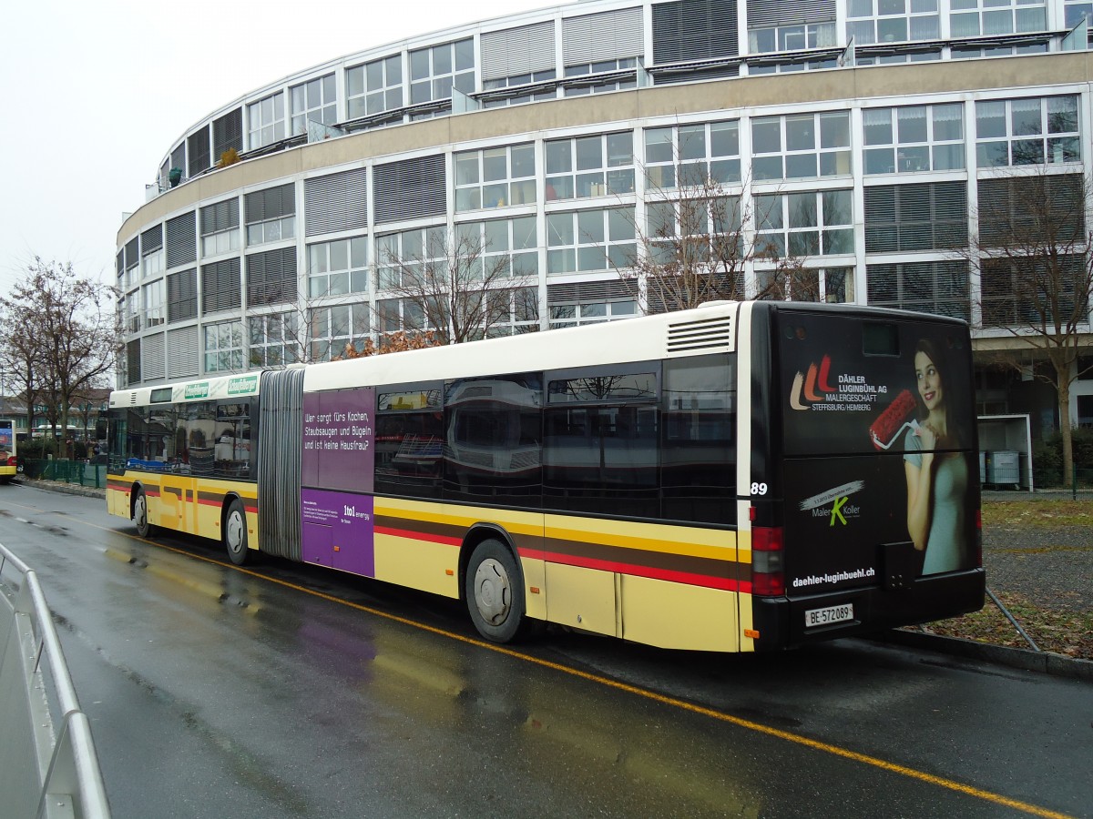 (142'566) - STI Thun - Nr. 89/BE 572'089 - MAN am 20. Dezember 2012 bei der Schifflndte Thun