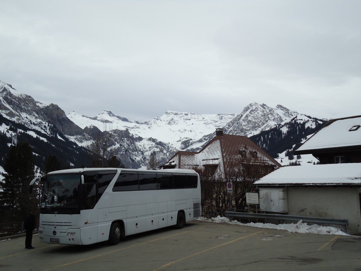 (142'870) - Aus Tschechien: Smola, Praha - 7A7 8406 - Mercedes am 1. Januar 2013 in Adelboden, Landstrasse