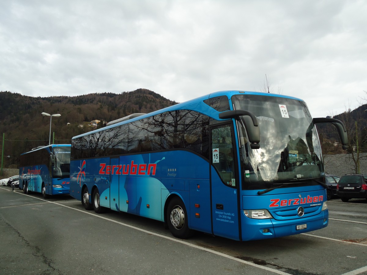 (142'916) - Zerzuben, Visp-Eyholz - Nr. 6/VS 3021 - Mercedes am 3. Januar 2013 in Thun, Seestrasse