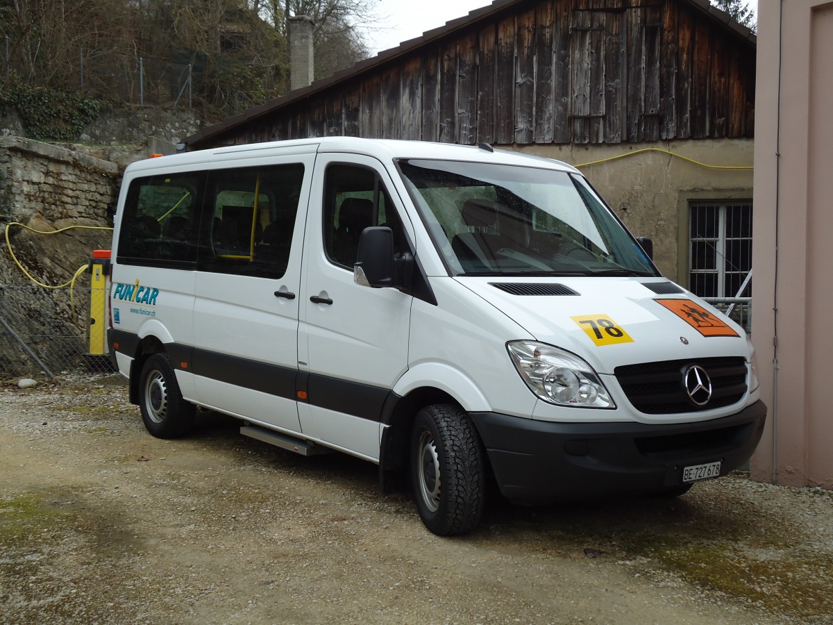 (143'516) - Funi-Car, Biel - Nr. 78/BE 727'678 - Mercedes am 23. Mrz 2013 in Biel, Garage