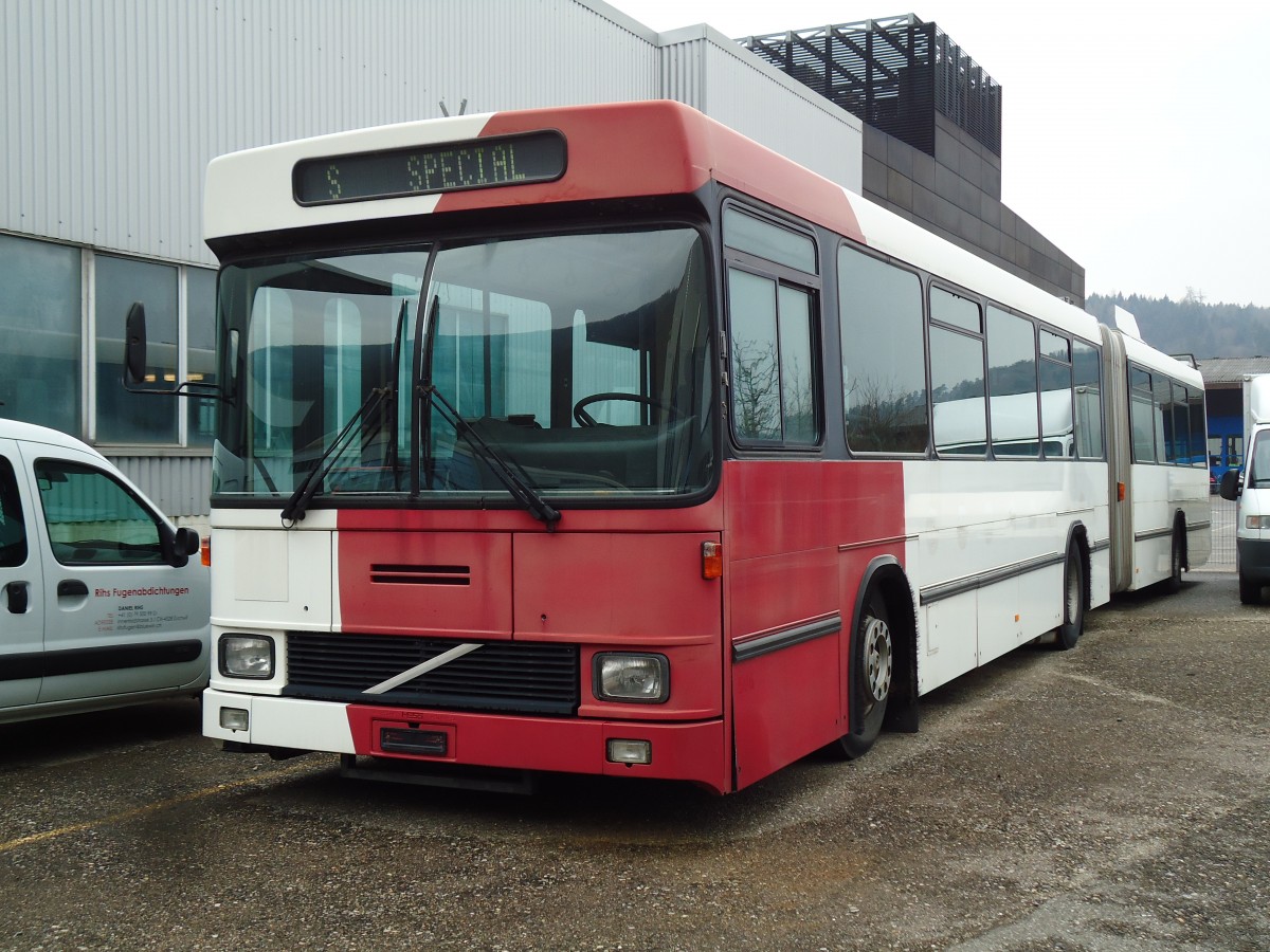 (143'526) - TPF Fribourg - Nr. 506 - Volvo/Hess Gelenkduobus (ex TF Fribourg Nr. 106) am 23. Mrz 2013 in Biel, Rattinbus