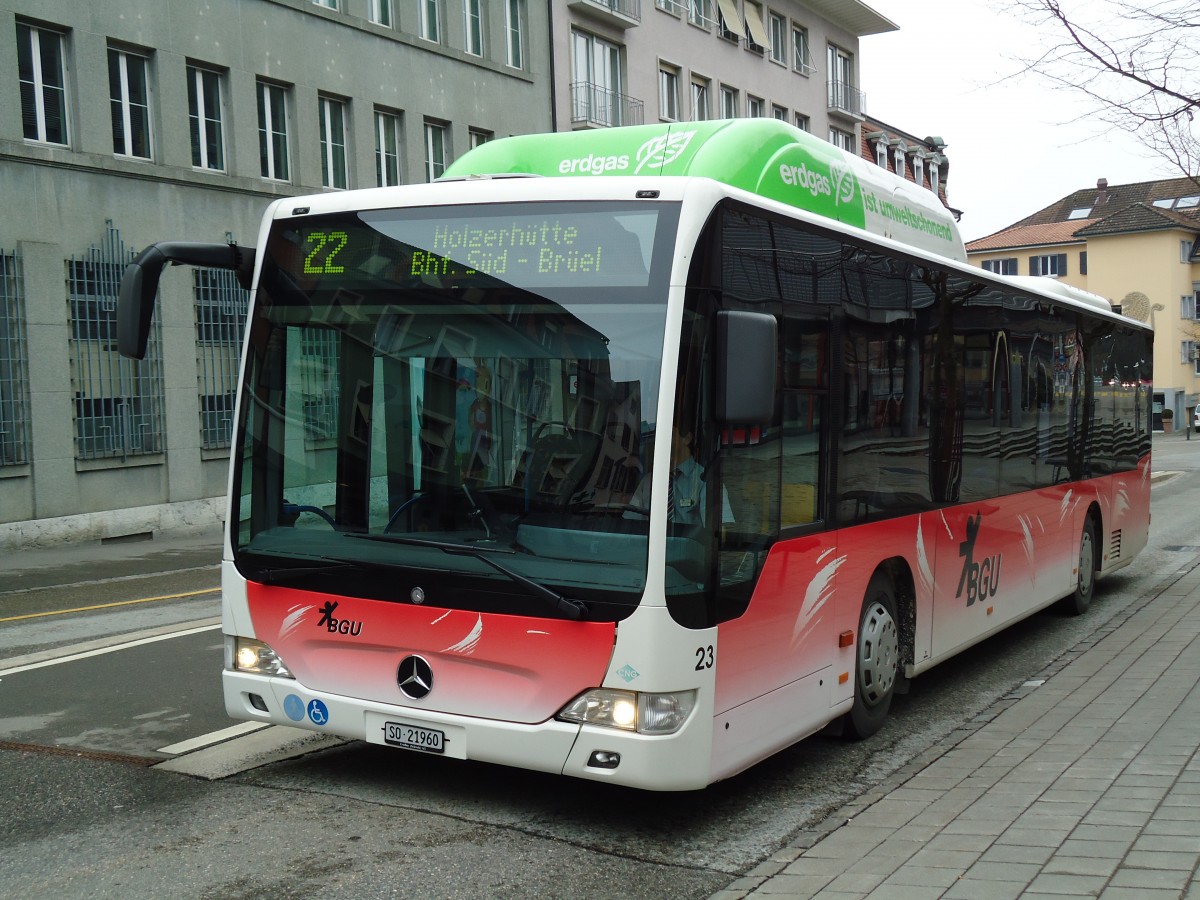 (143'532) - BGU Grenchen - Nr. 23/SO 21'960 - Mercedes am 23. Mrz 2013 in Grenchen, Postplatz