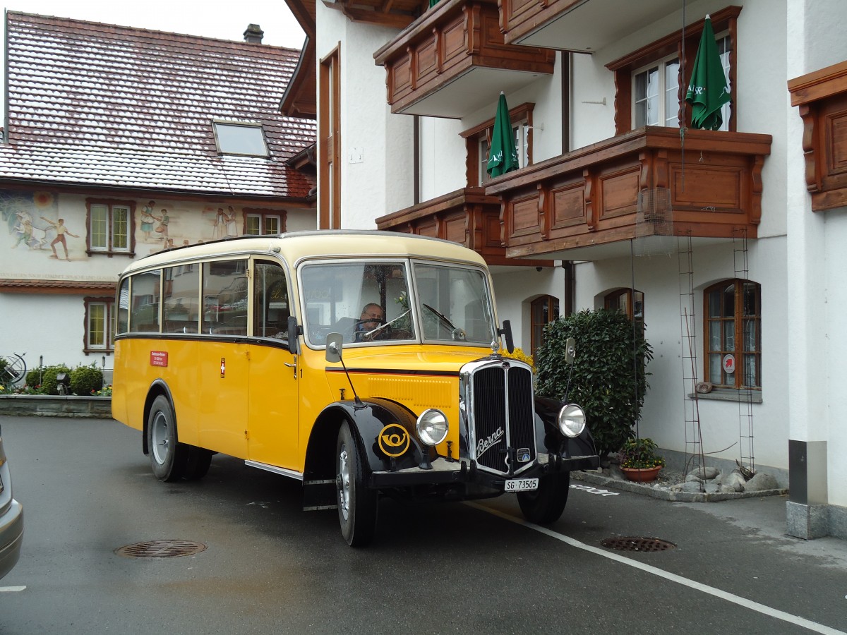 (143'704) - Baumgartner, Horn - Nr. 1/SG 73'505 - Berna/Saurer (ex Chiesa, Minusio) am 20. April 2013 in Rorschacherberg, Rest. Rebstock