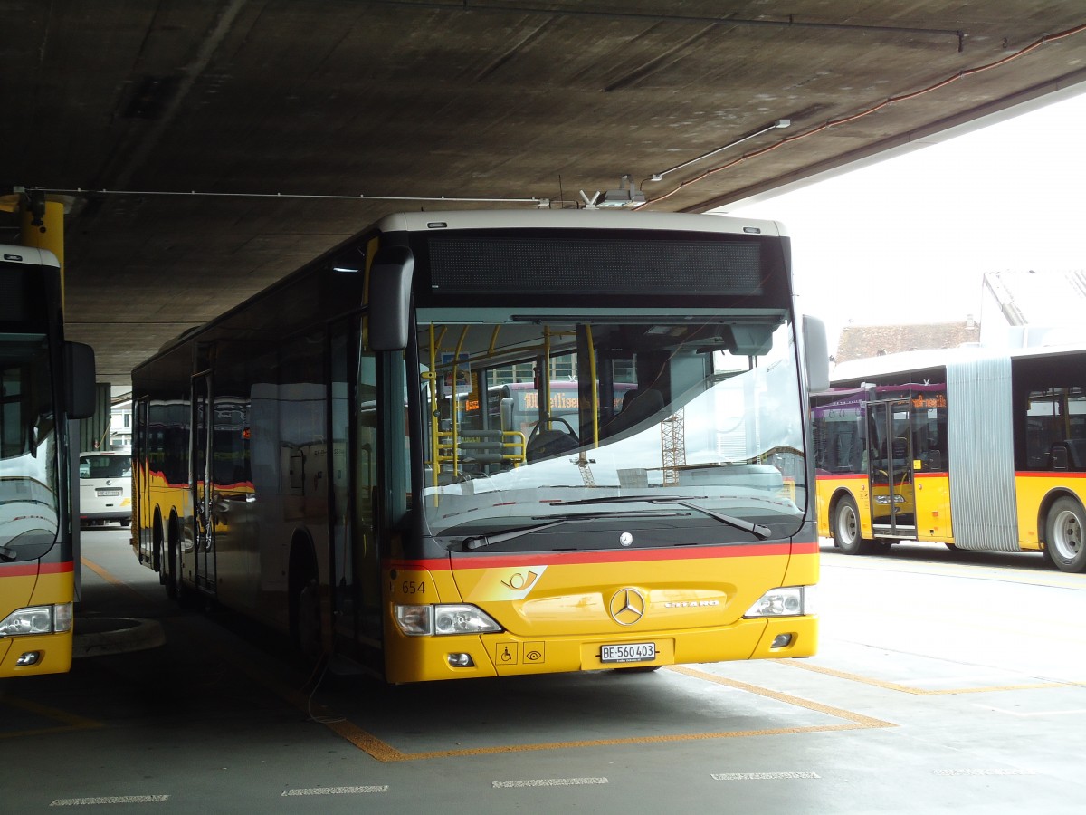 (144'022) - PostAuto Bern - Nr. 654/BE 560'403 - Mercedes am 11. Mai 2013 in Bern, Postautostation