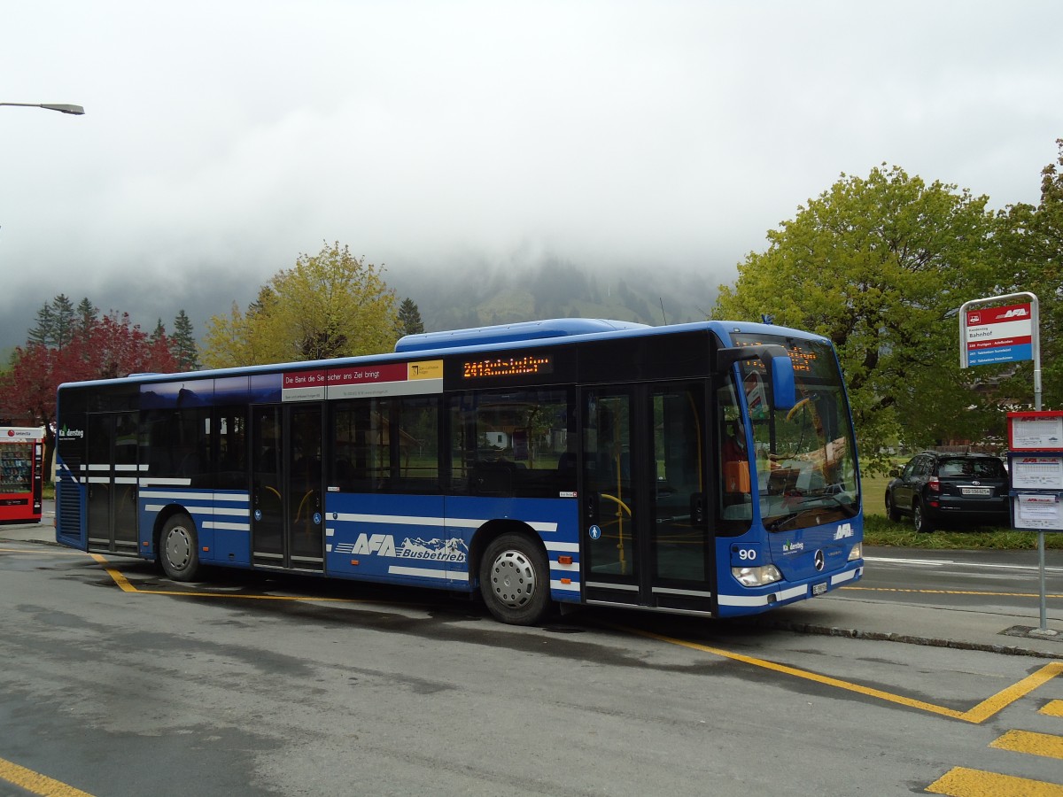 (144'796) - AFA Adelboden - Nr. 90/BE 398'916 - Mercedes am 2. Juni 2013 beim Bahnhof Kandersteg