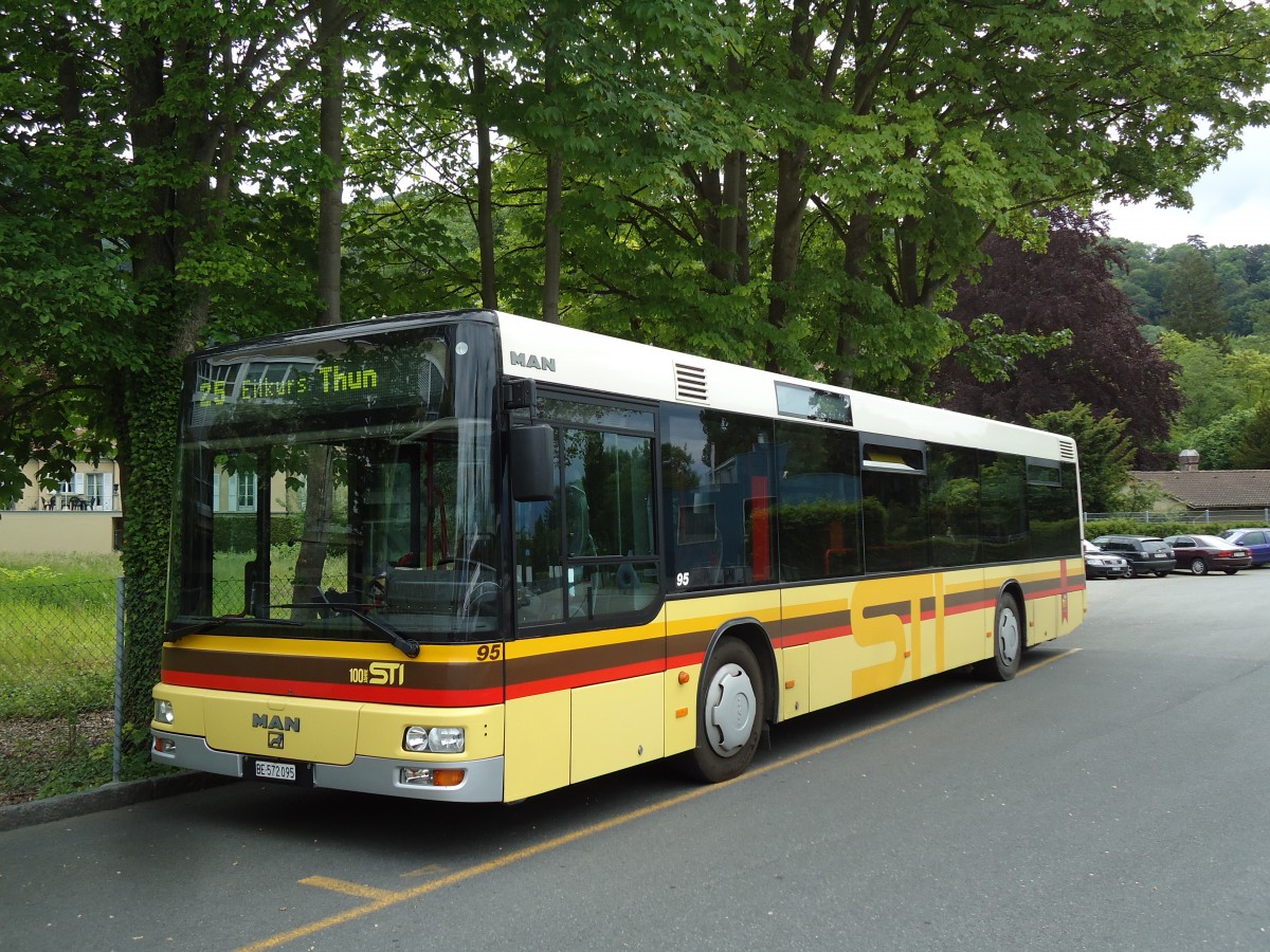 (144'872) - STI Thun - Nr. 95/BE 572'095 - MAN am 9. Juni 2013 bei der Schifflndte Thun