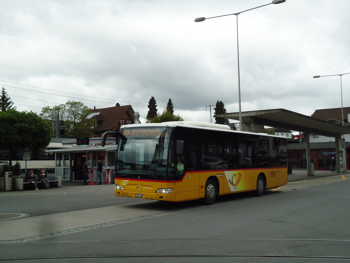 (144'933) - Hfliger, Sursee - Nr. 12/LU 206'424 - Mercedes am 10. Juni 2013 beim Bahnhof Sursee