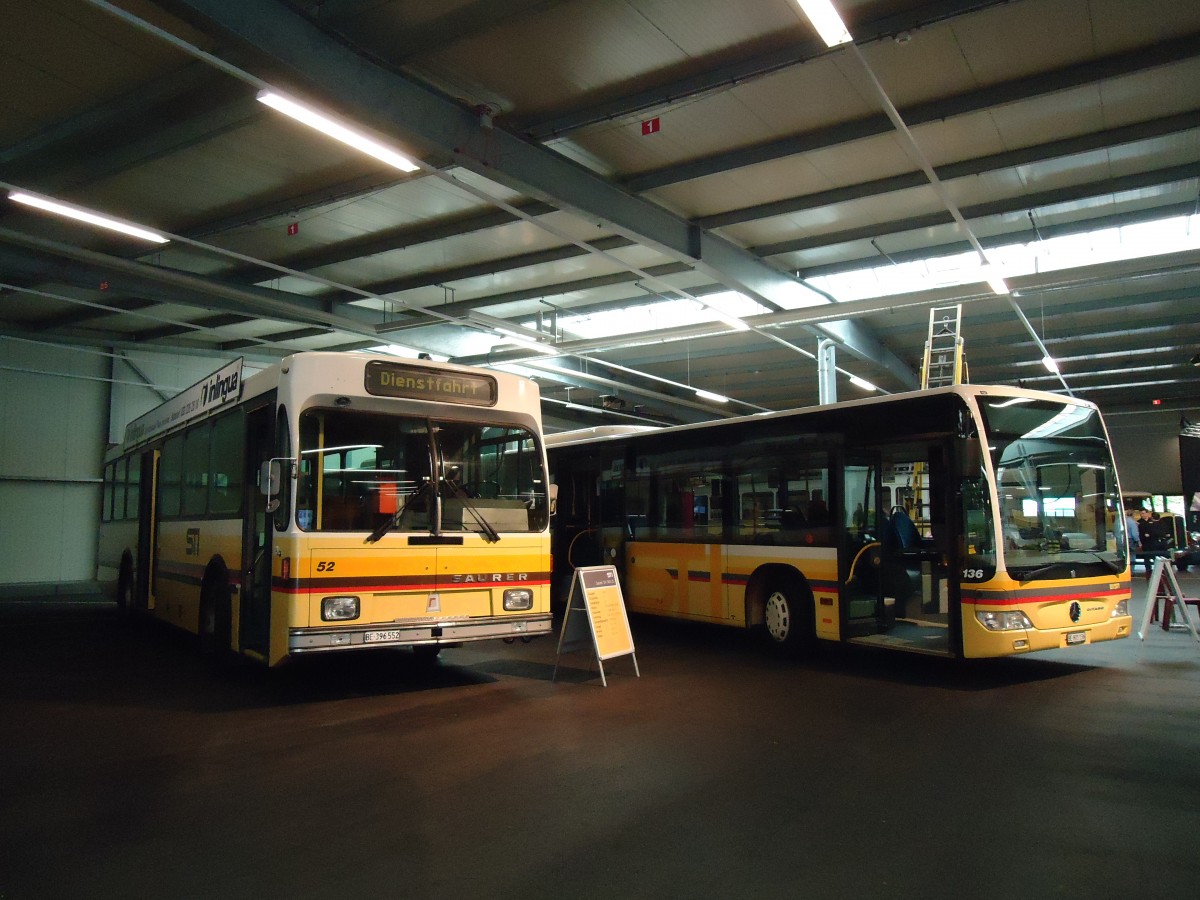 (145'030) - STI Thun - Nr. 52/BE 396'552 - Saurer/R&J am 15. Juni 2013 in Thun, Garage