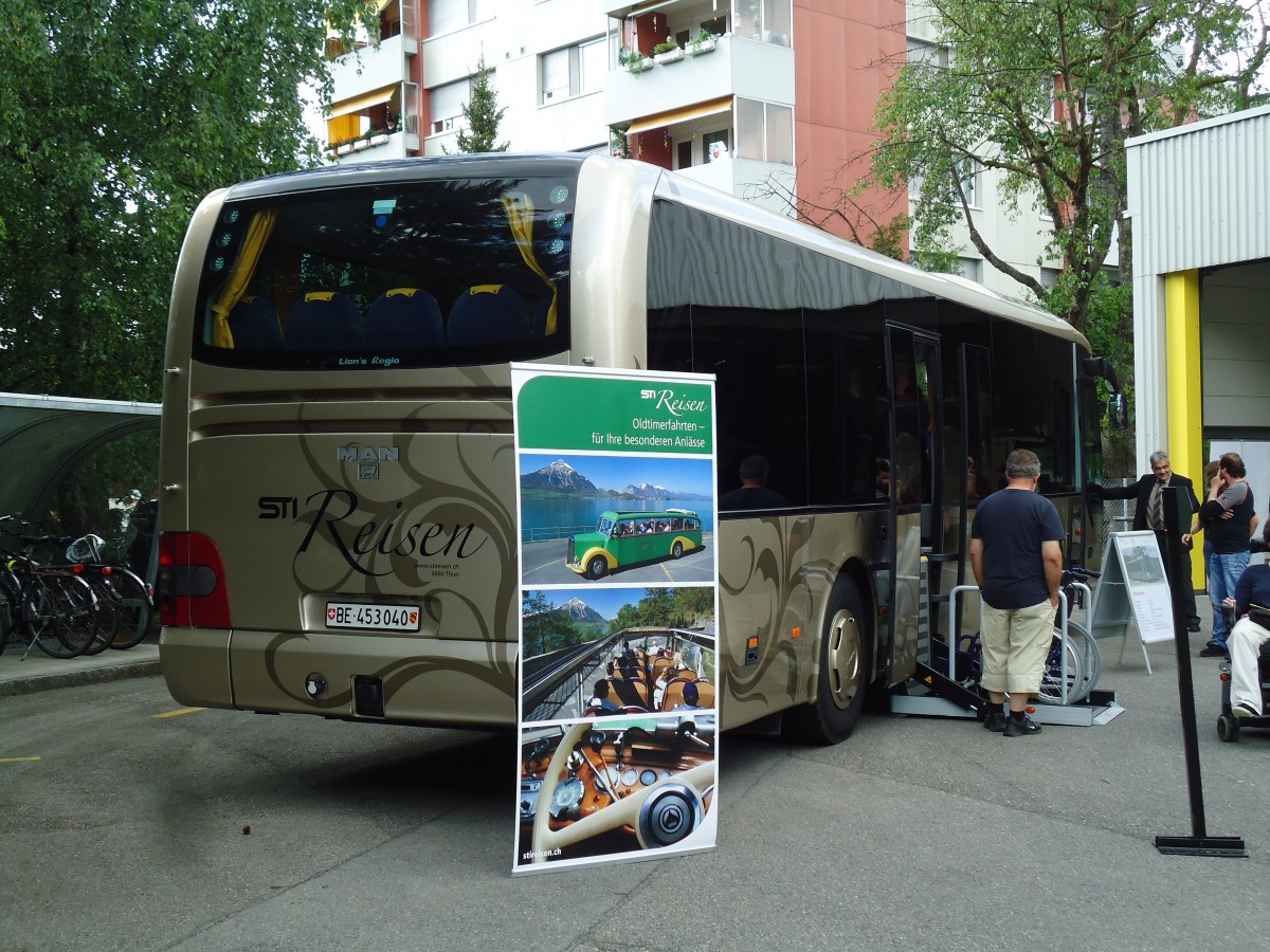 (145'047) - STI Thun - Nr. 40/BE 453'040 - MAN am 15. Juni 2013 in Thun, Garage