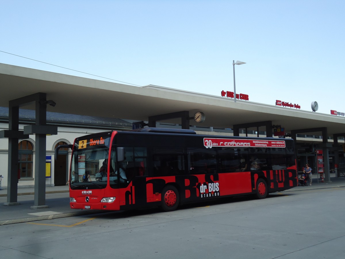 (145'220) - SBC Chur - Nr. 5/GR 97'505 - Mercedes am 17. Juni 2013 beim Bahnhof Chur