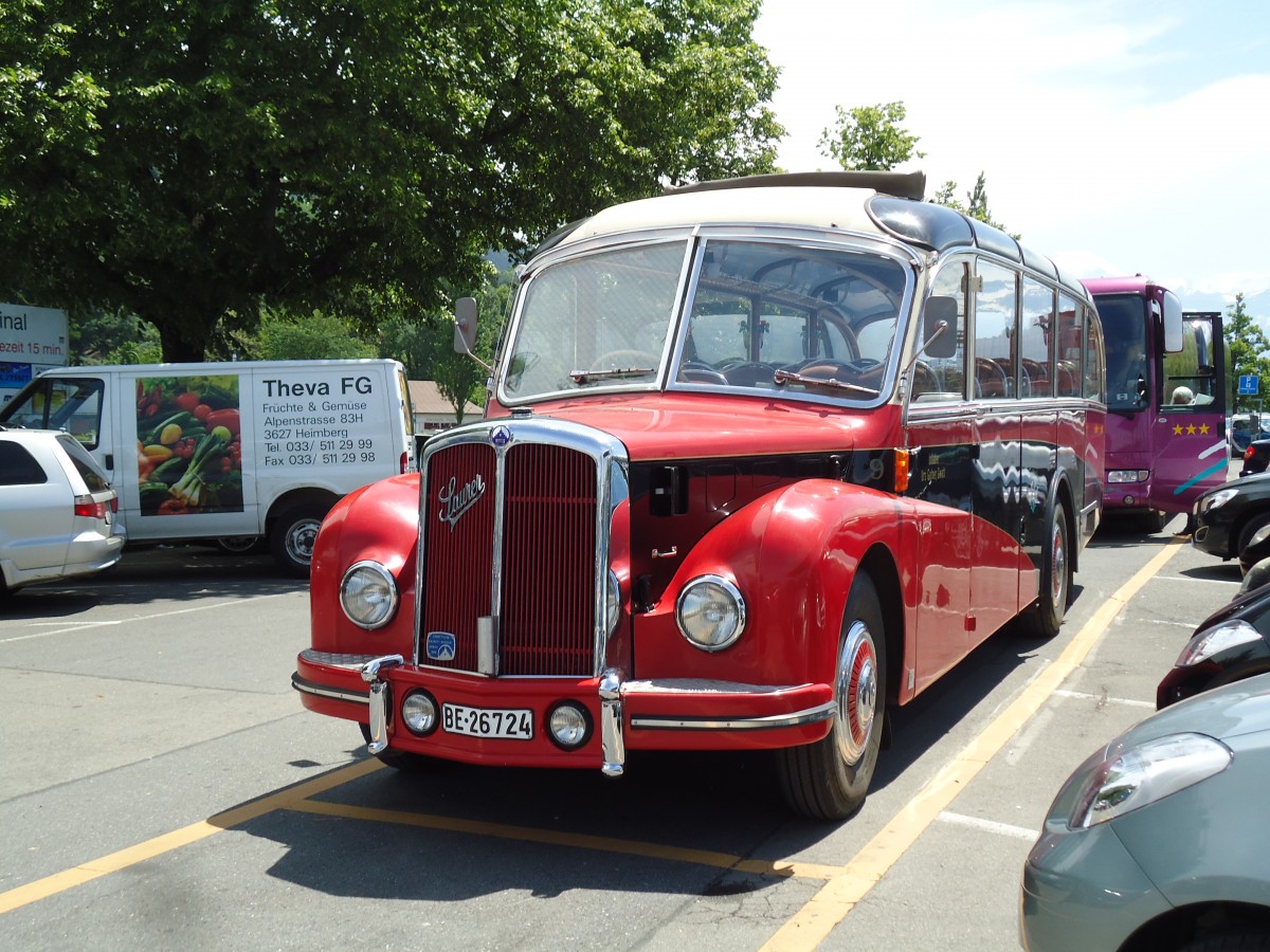 (145'285) - Gafner, Gwatt - Nr. 9/BE 26'724 - Saurer/R&J (ex ASKA Aeschi Nr. 9) am 19. Juni 2013 in Thun, CarTerminal