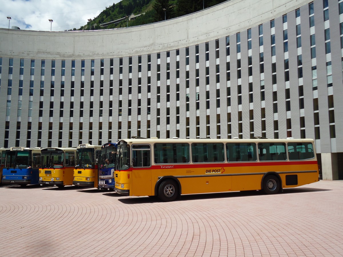 (145'929) - Gautschi, Suhr - AG 6835 - Saurer/Tscher (ex Ltscher, Neuheim Nr. 200; ex Cartek, Regensdorf; ex P 25'822) am 20. Juli 2013 in Airolo, Caserna