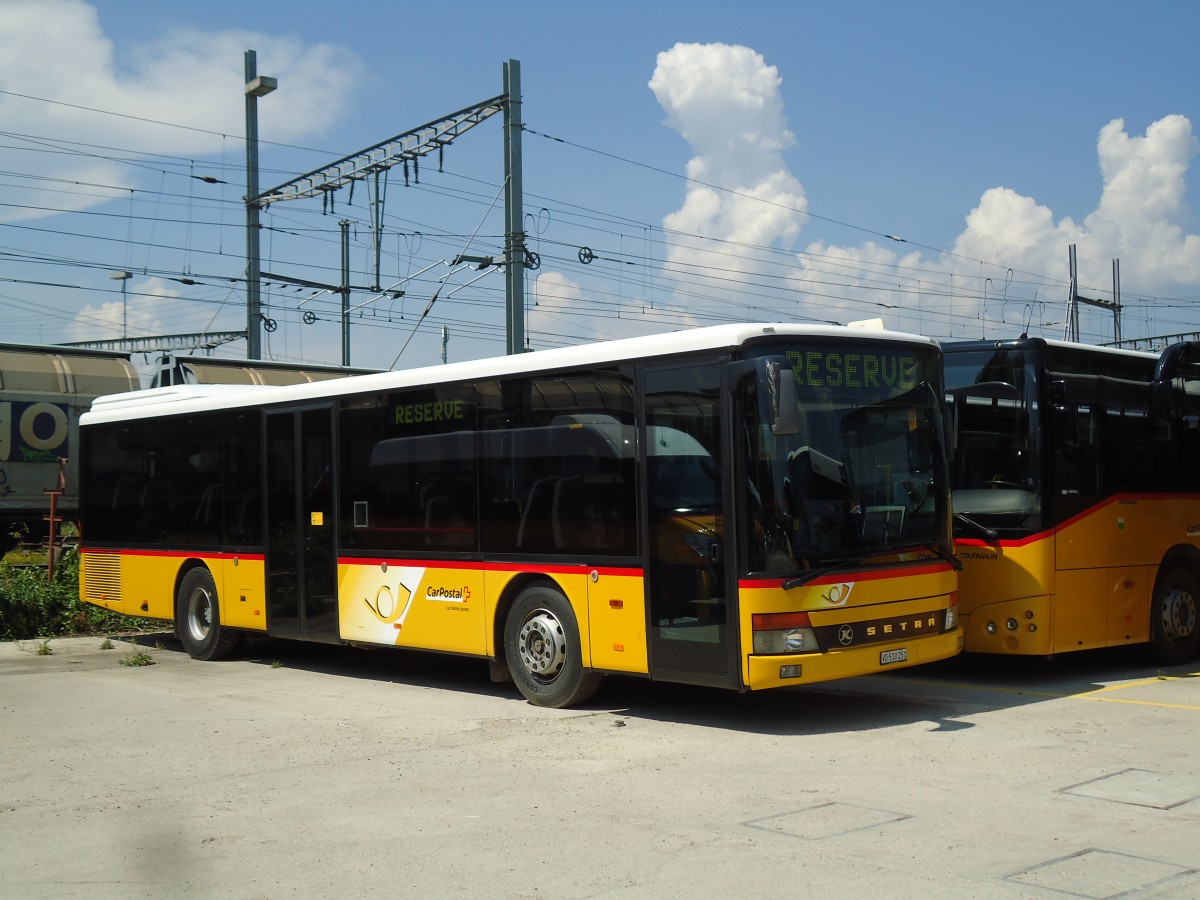 (146'003) - CarPostal Ouest - VD 510'251 - Setra (ex P 25'637) am 22. Juli 2013 in Yverdon, Garage