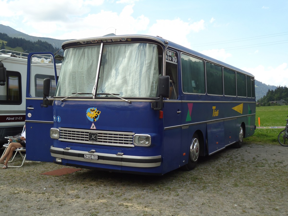 (146'340) - Camenisch, Dietlikon - ZH 481'783 - Setra am 17. August 2013 in Lenk, Metschbahnen