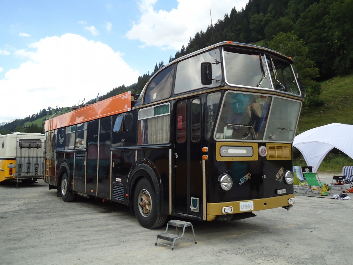 (146'366) - Schneider, Schmerikon - SG 13'934 - FBW/Tscher Hochlenker (ex Basler, Hofstetten; ex VBZ Zrich Nr. 244) am 17. August 2013 in Lenk, Metschbahnen