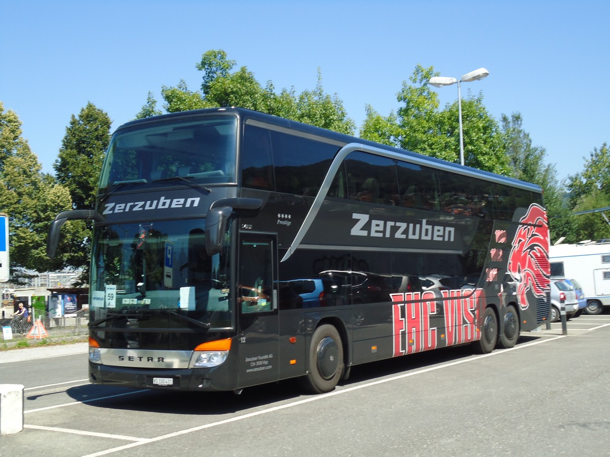 (146'484) - Zerzuben, Visp-Eyholz - Nr. 12/VS 100'431 - Setra am 21. August 2013 in Thun, Seestrasse