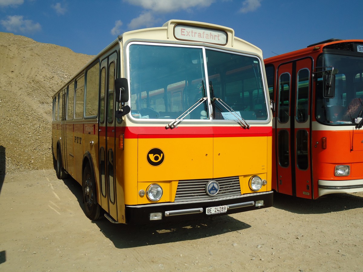 (146'563) - Zimmermann, Niederwangen - BE 24'289 - Saurer/Tscher (ex P 24'632) am 31. August 2013 in Niederbipp, Saurertreffen