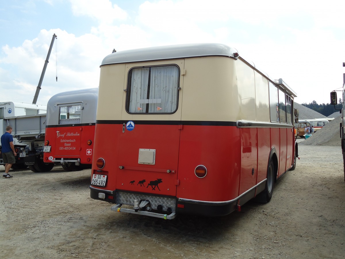 (146'739) - Hert, Messen - SO 165'492 - Saurer/Hess (ex Frey, Messen; ex Steiner, Messen) am 31. August 2013 in Niederbipp, Saurertreffen