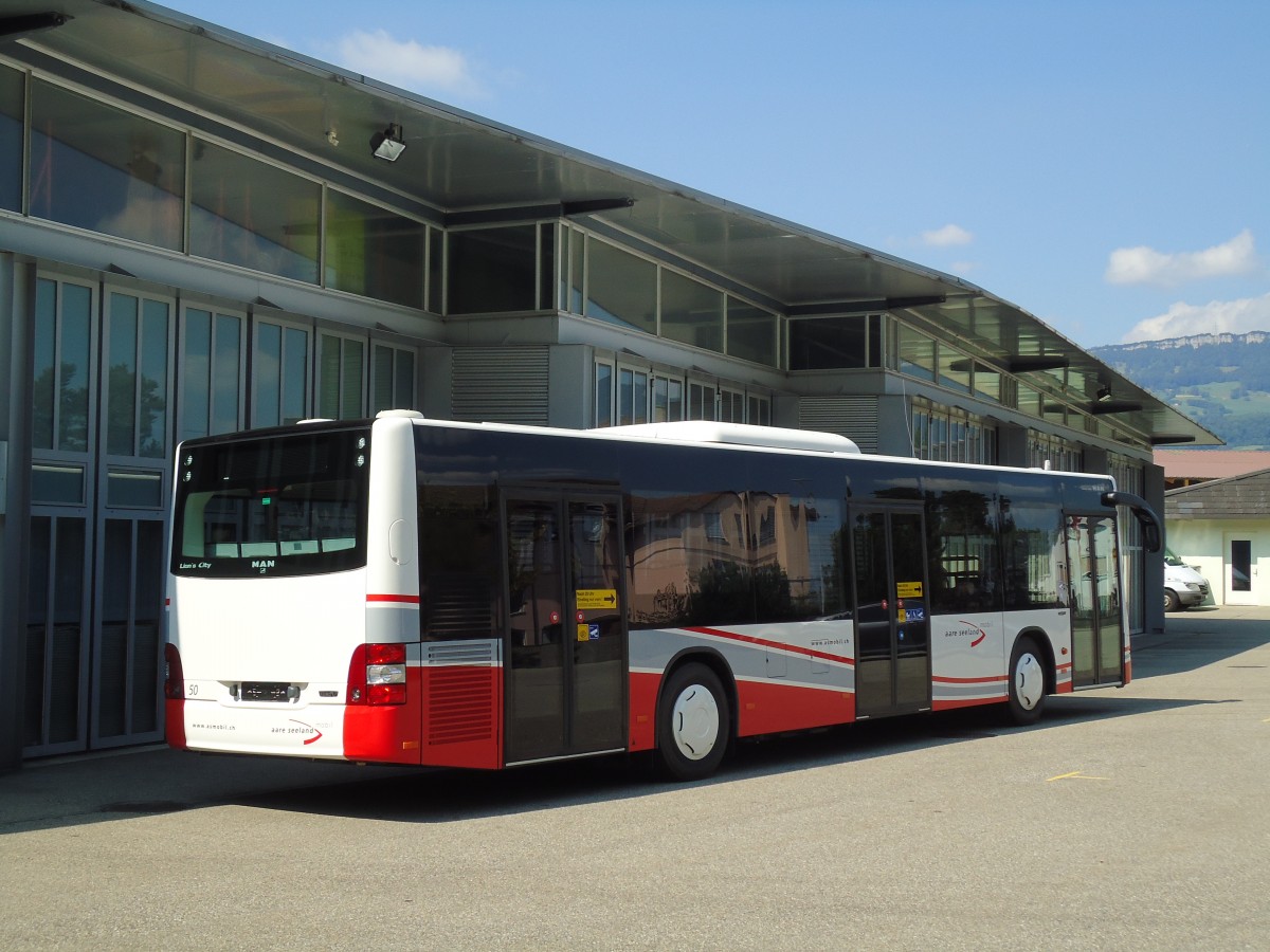 (146'767) - ASm Langenthal - Nr. 50 - MAN am 31. August 2013 in Wangen a.A., Garage