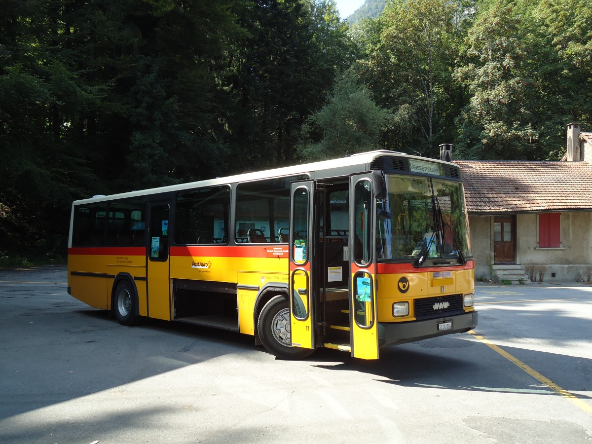 (146'787) - Flury, Balm - SO 163'884 - NAW/Hess (ex Steiner, Altbron Nr. 11) am 31. August 2013 beim Bahnhof Oberdorf