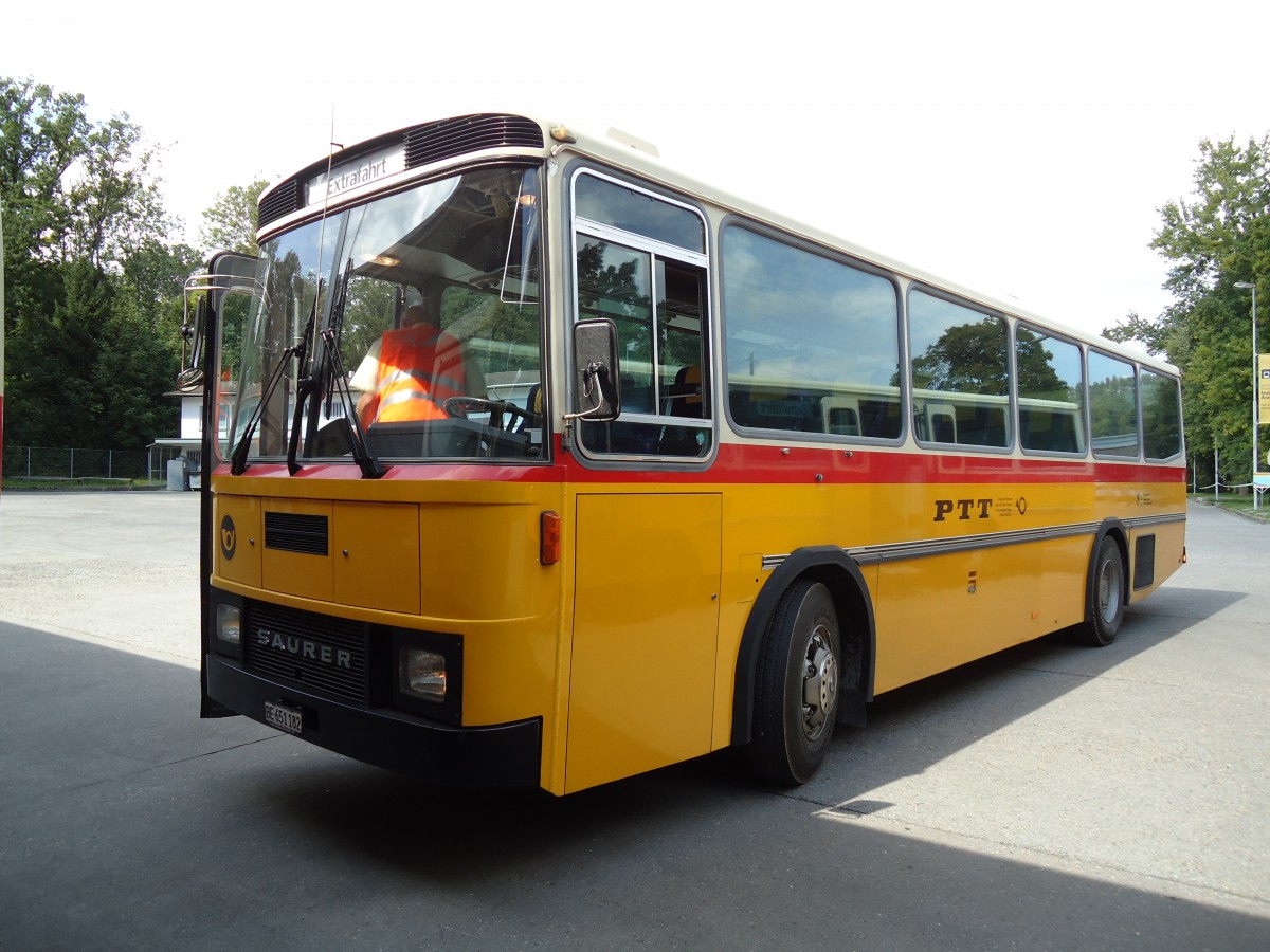 (146'930) - Bernair, Mnsingen - BE 651'182 - Saurer/Tscher (ex Schebath, Lauerz; ex Albin, Fllanden; ex Heim, Flums) am 1. September 2013 in Burgdorf, AMP