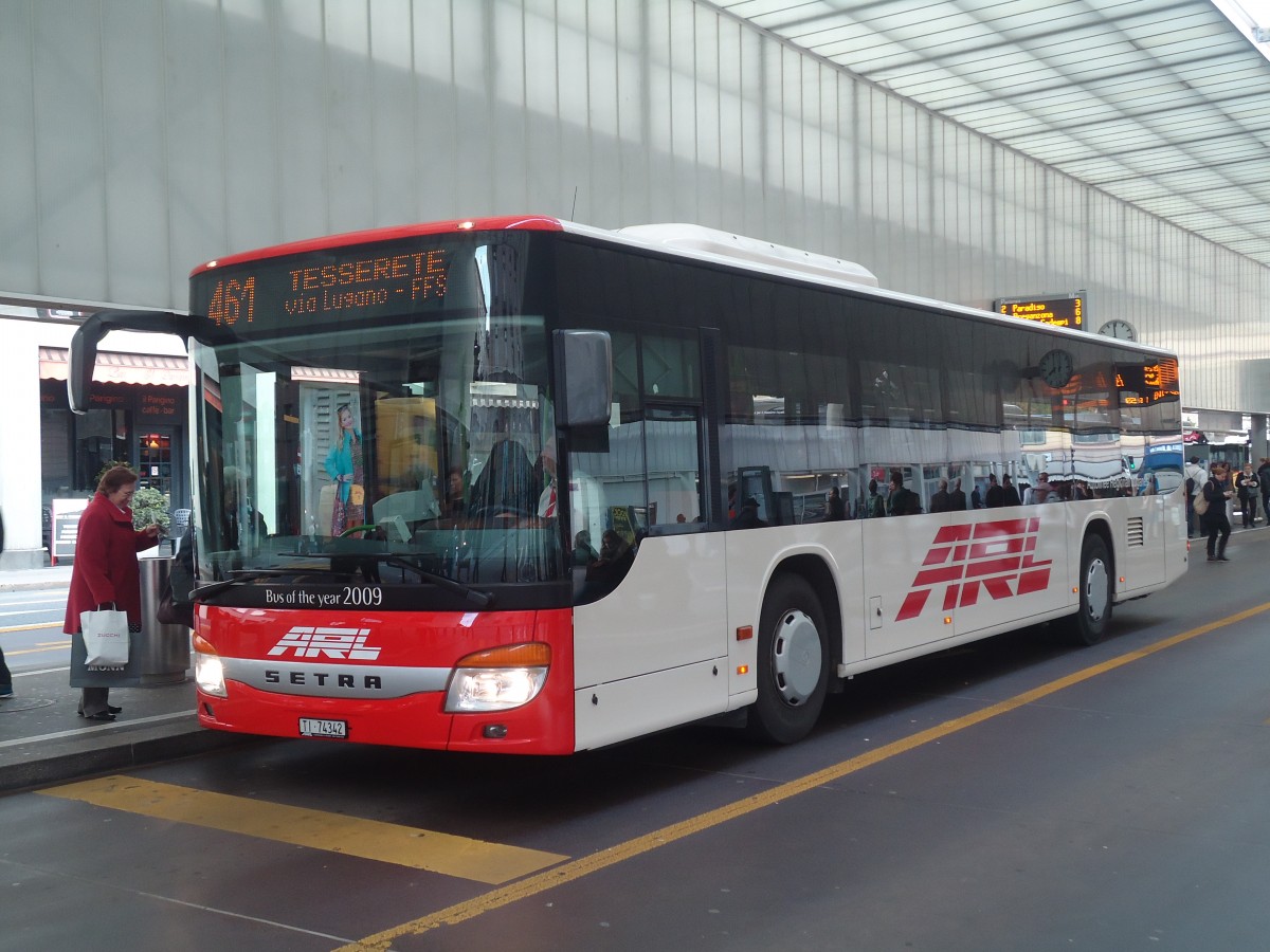 (147'723) - ARL Viganello - Nr. 42/TI 74'342 - Setra am 5. November 2013 in Lugano, Centro