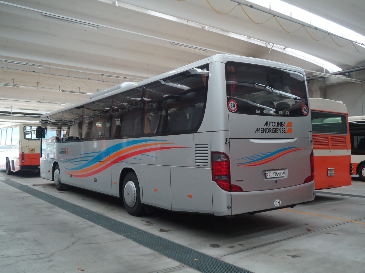 (147'803) - AMSA Chiasso - Nr. 21/TI 126'521 - Setra am 6. November 2013 in Balerna, Rimessa