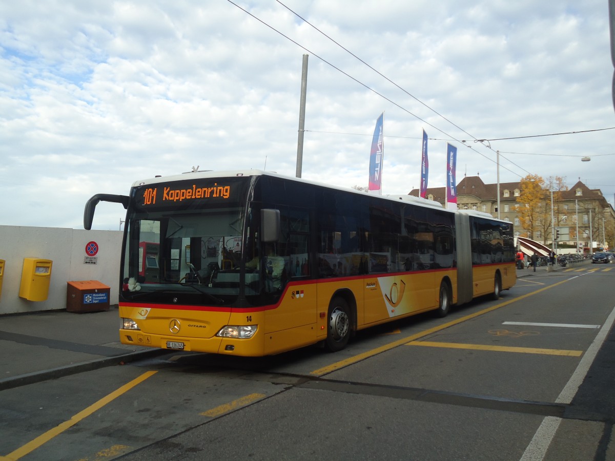 (147'892) - Steiner, Ortschwaben - Nr. 14/BE 336'245 - Mercedes am 8. November 2013 in Bern, Schanzenstrasse