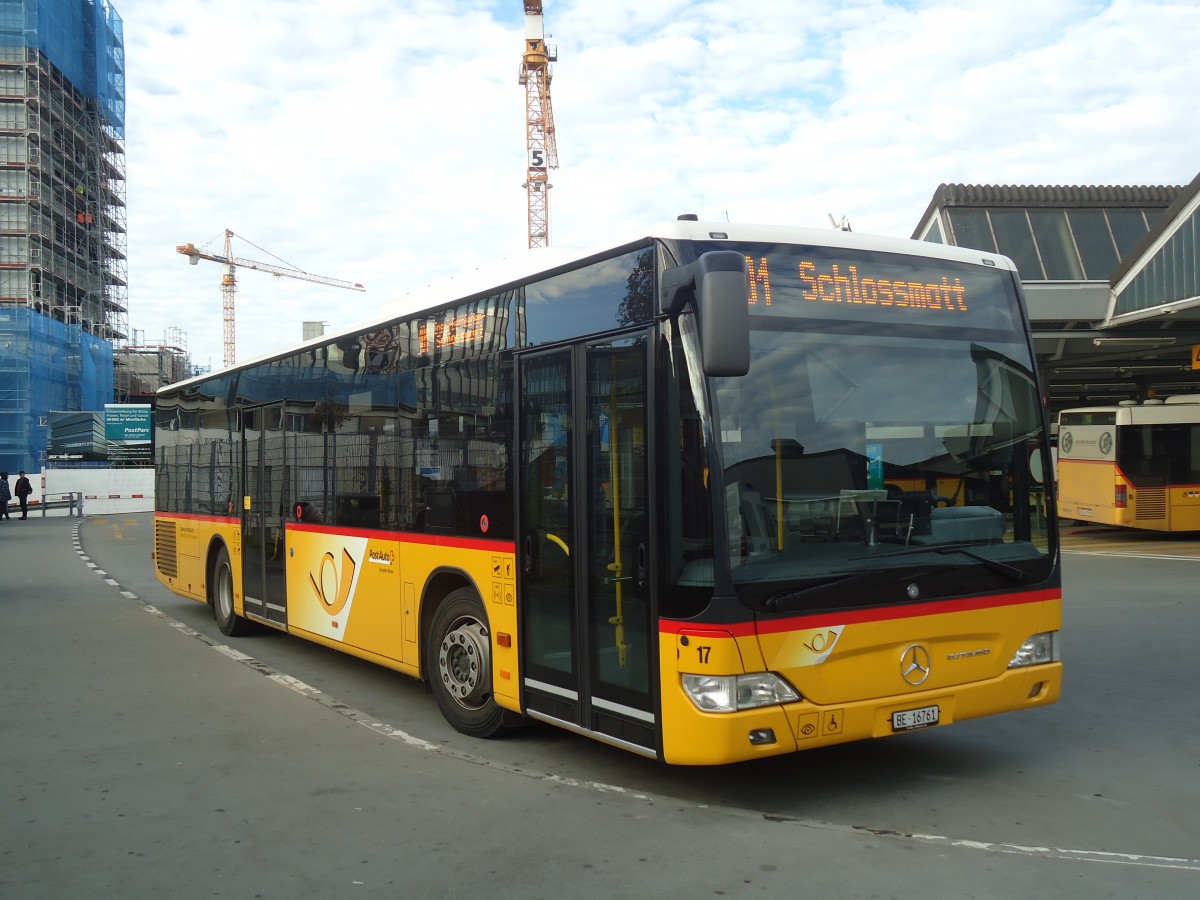 (147'894) - Steiner, Ortschwaben - Nr. 17/BE 16'761 - Mercedes am 8. November 2013 in Bern, Postautostation